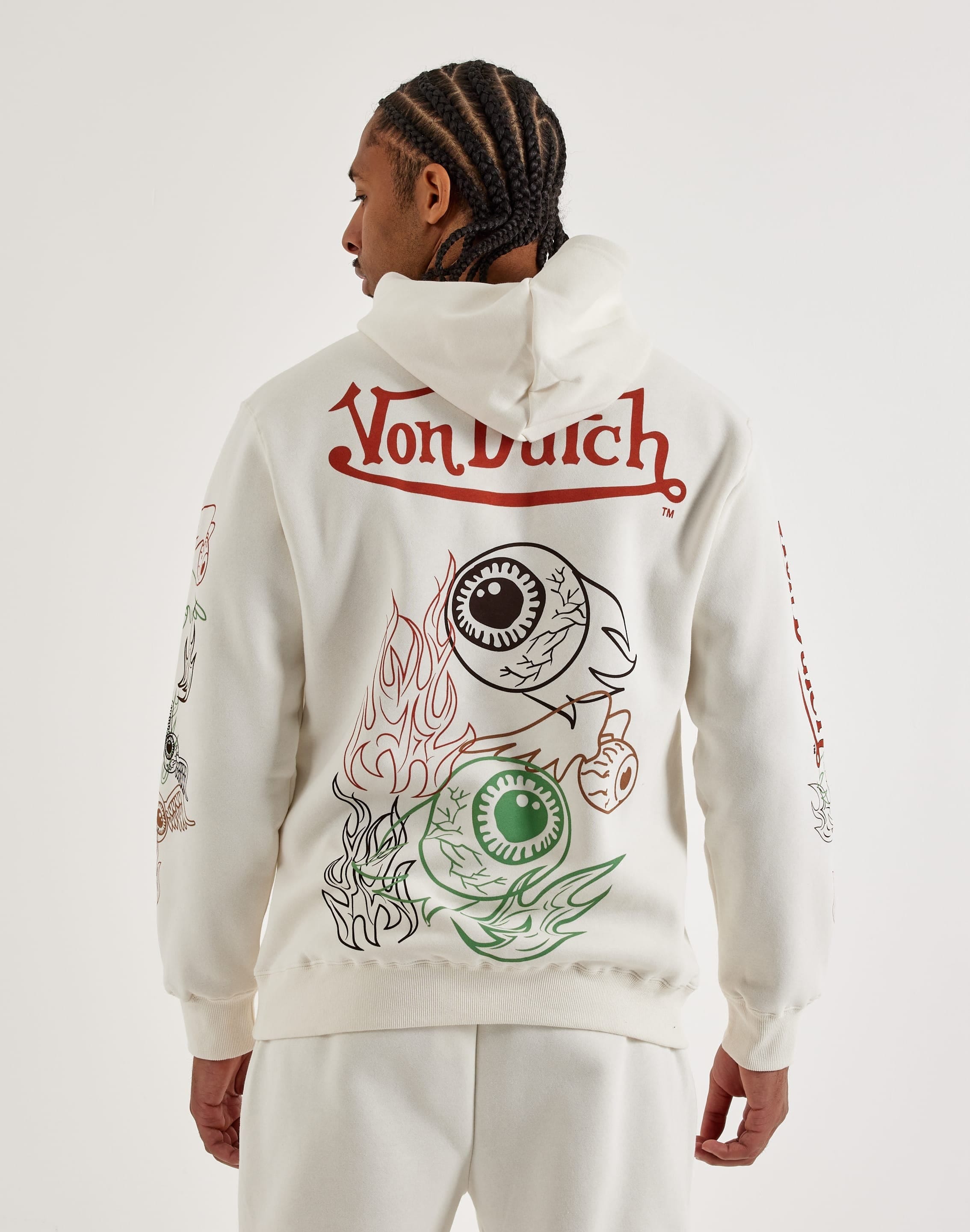 Von Dutch Flying Eye Pullover Fleece Hoodie