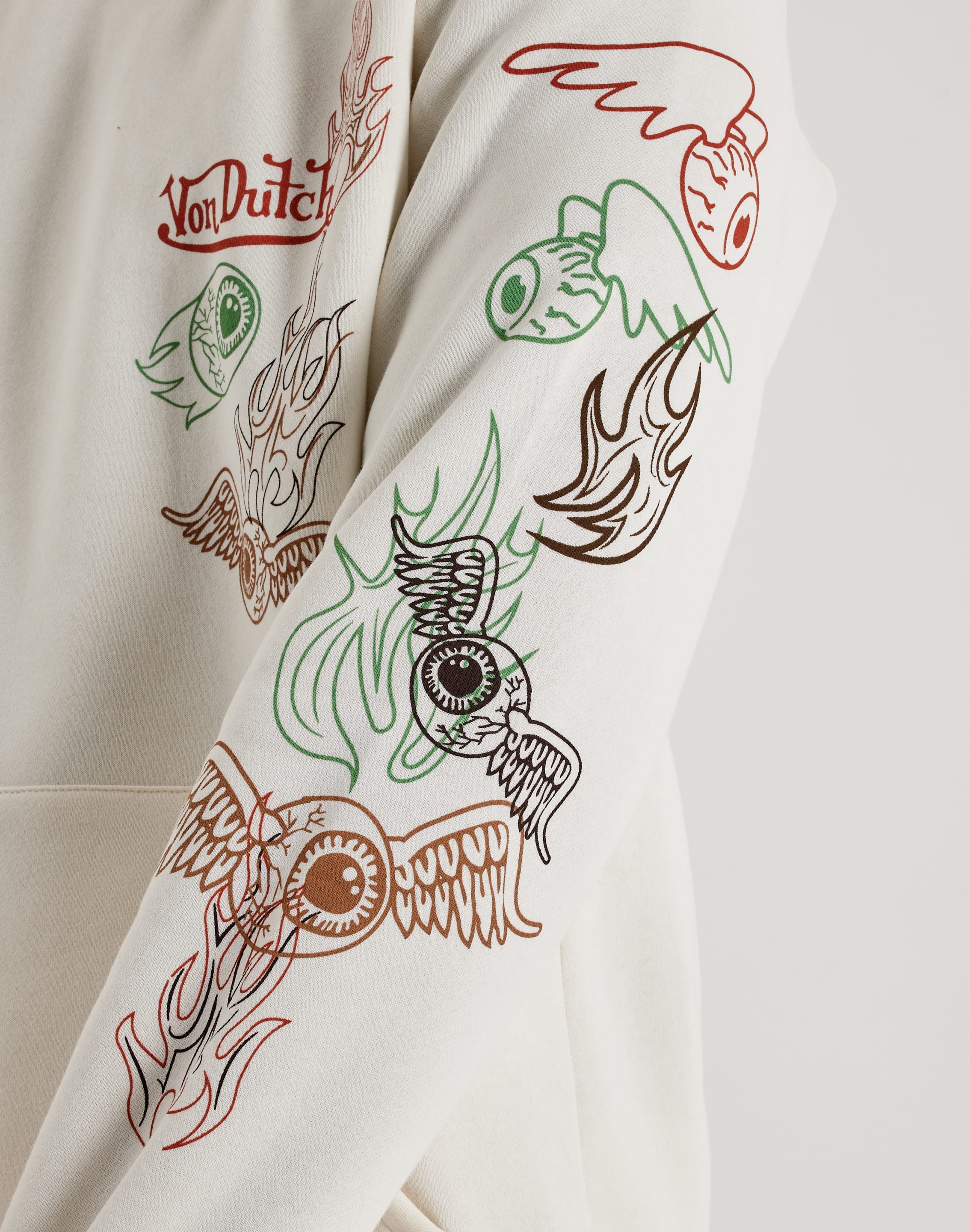 Von Dutch Flying Eye Pullover Fleece Hoodie