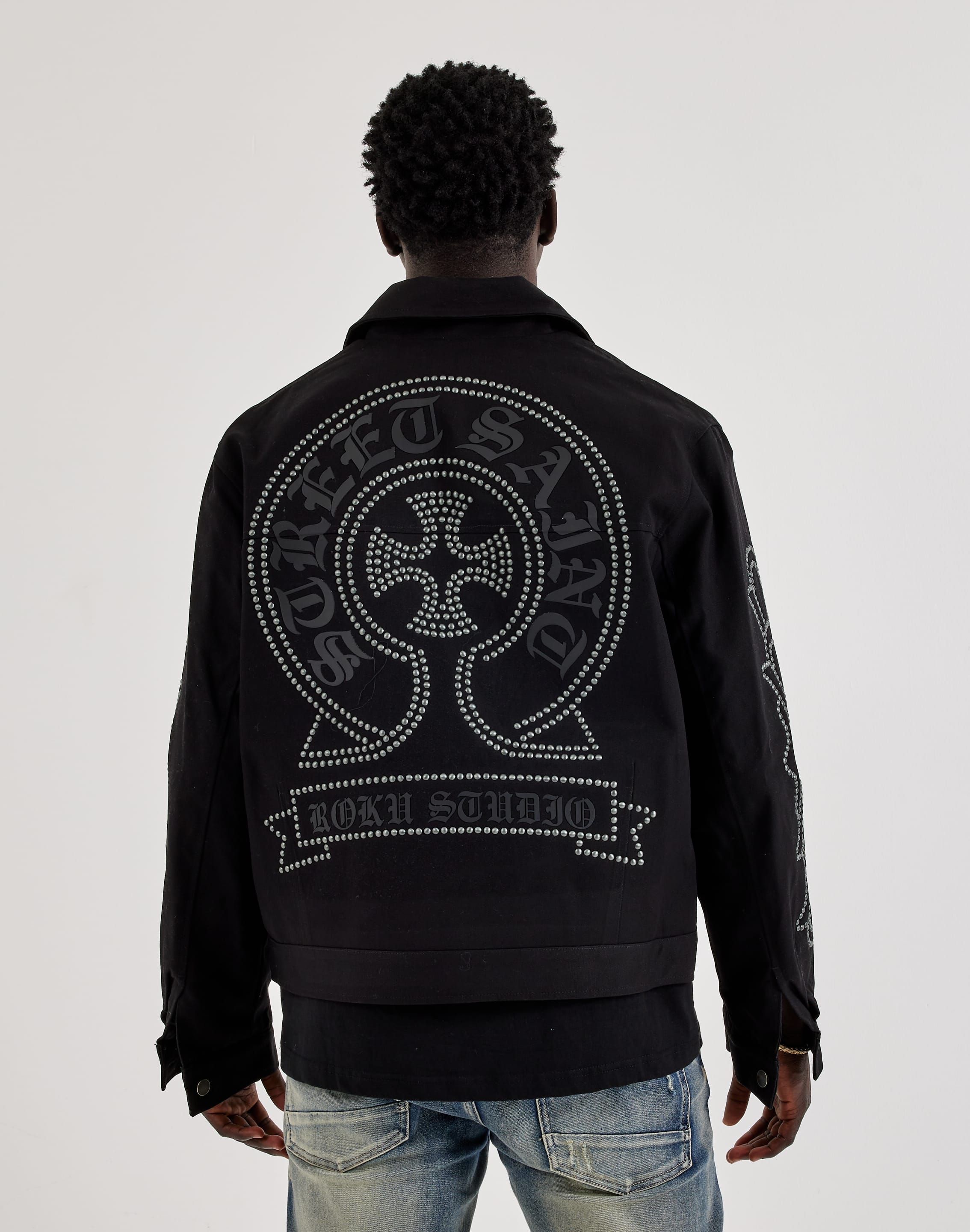 Roku Studio Street Saint Studded Canvas Jacket