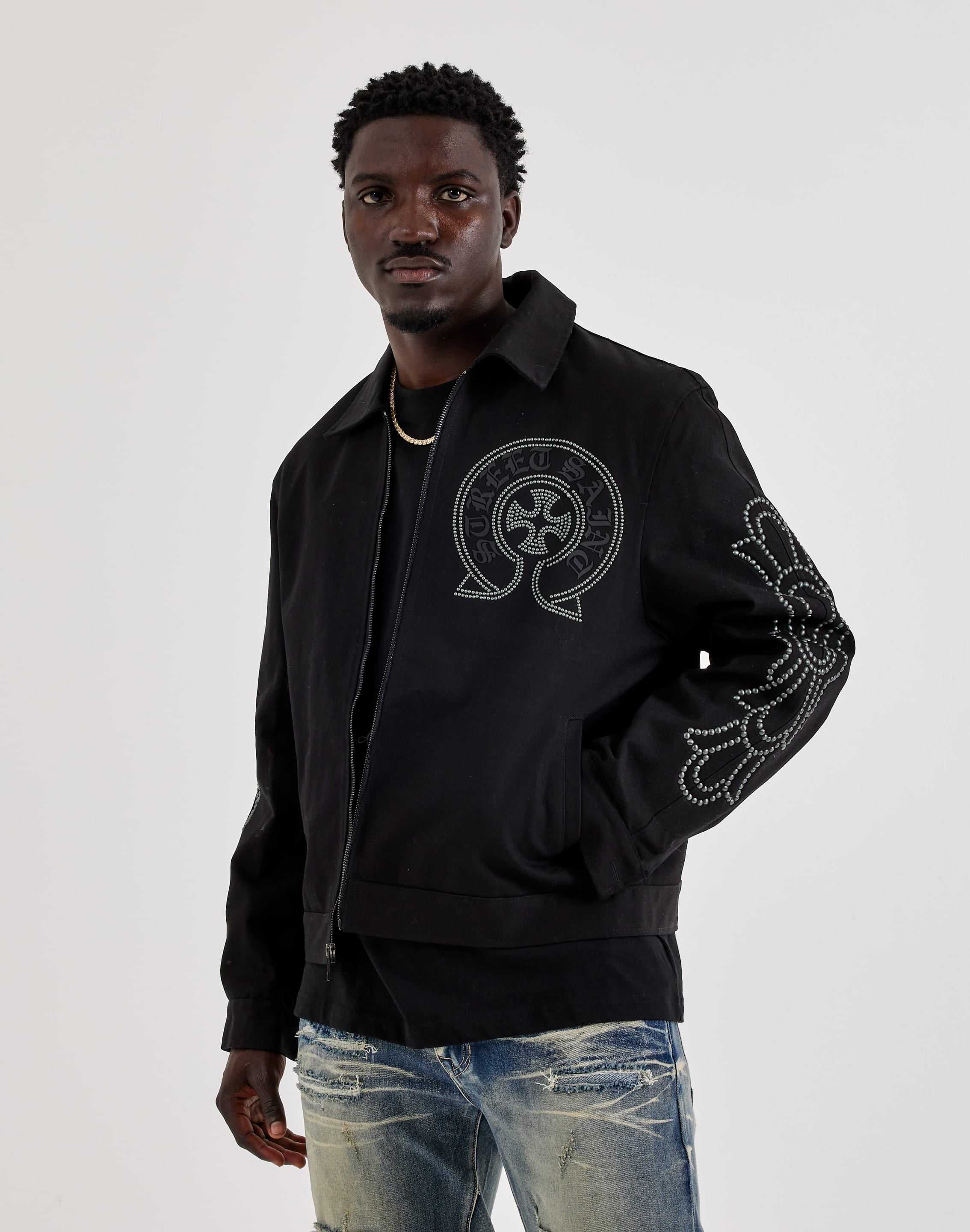 Roku Studio Street Saint Studded Canvas Jacket