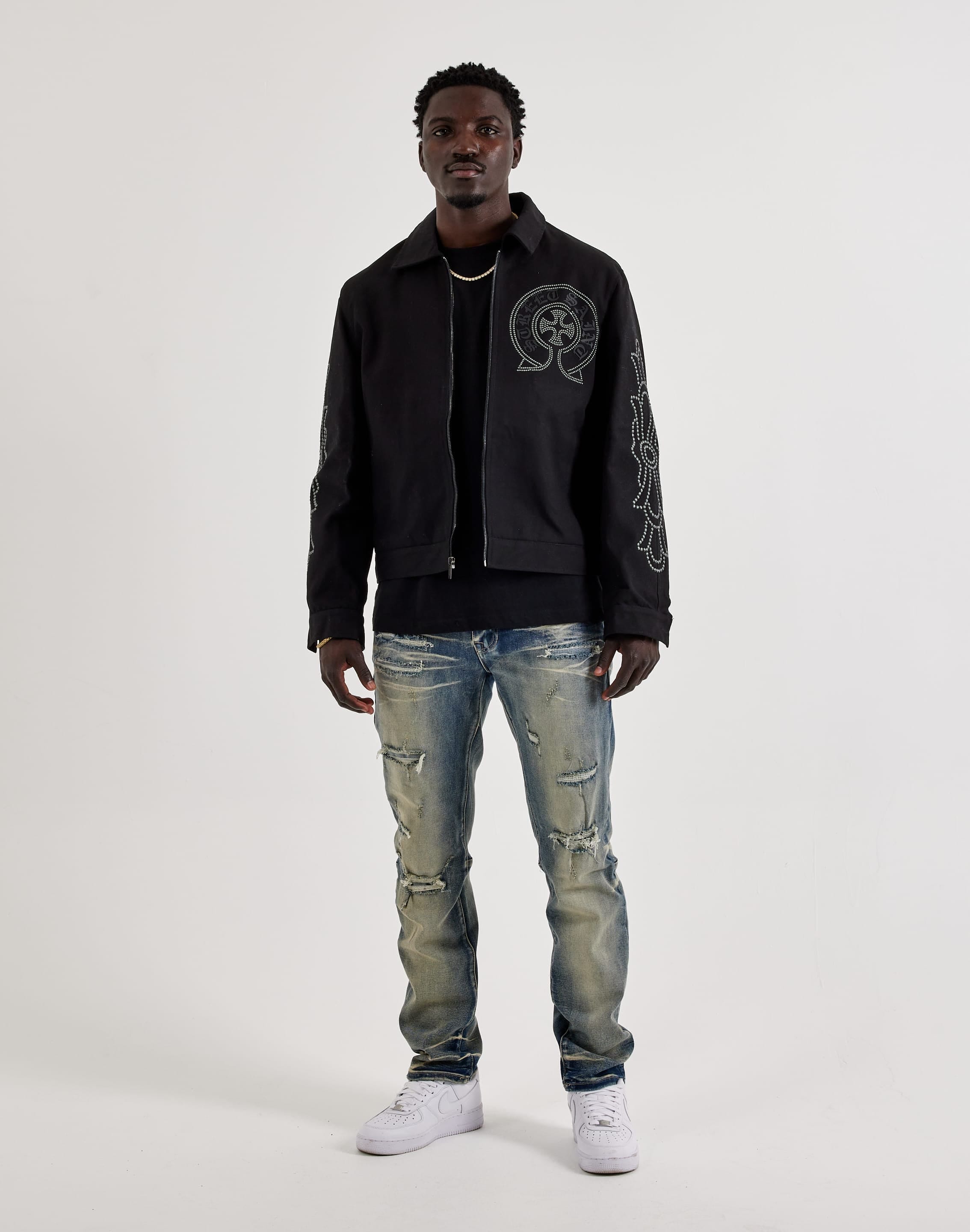 Roku Studio Street Saint Studded Canvas Jacket