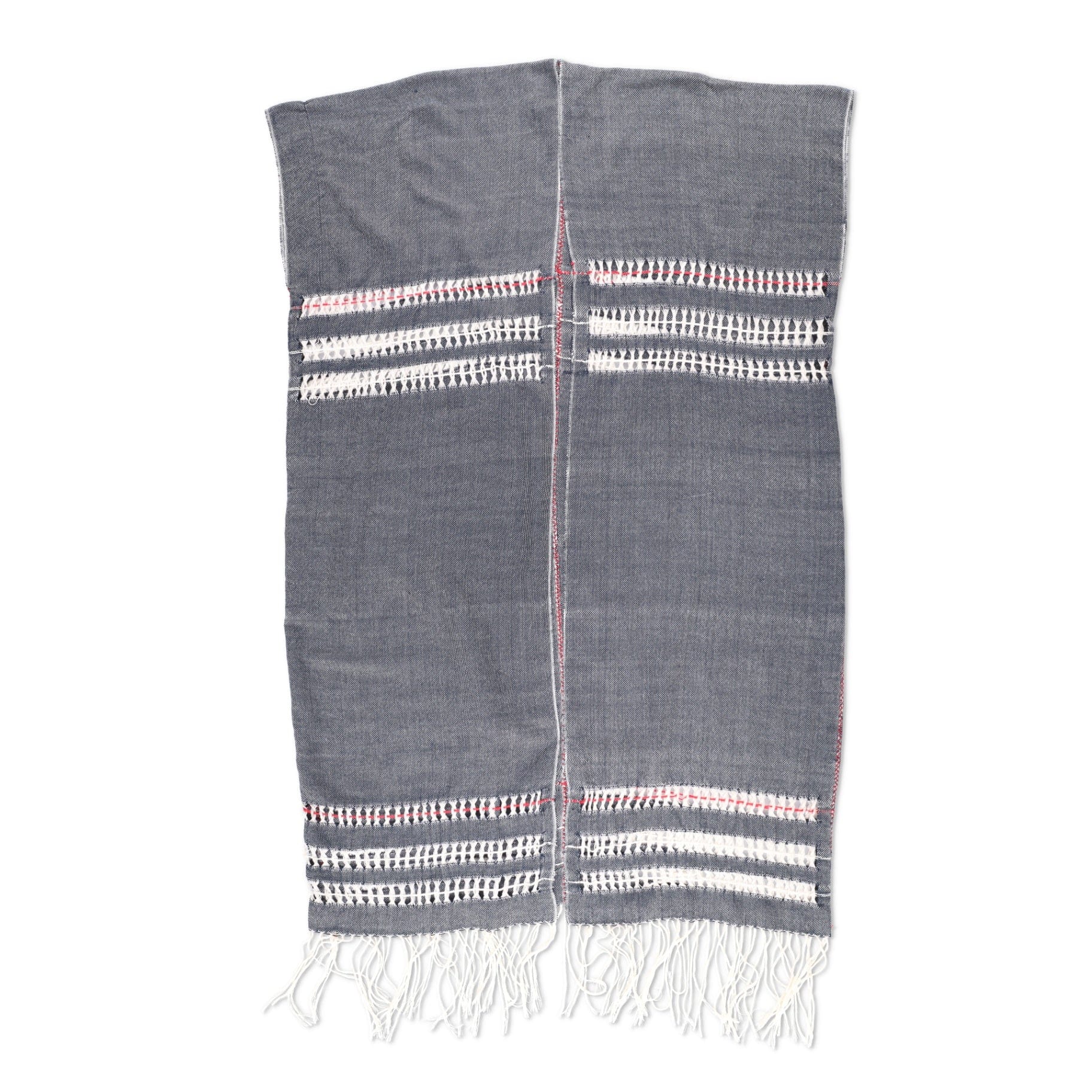 Escvdo GreyCotton Peruvian Poncho