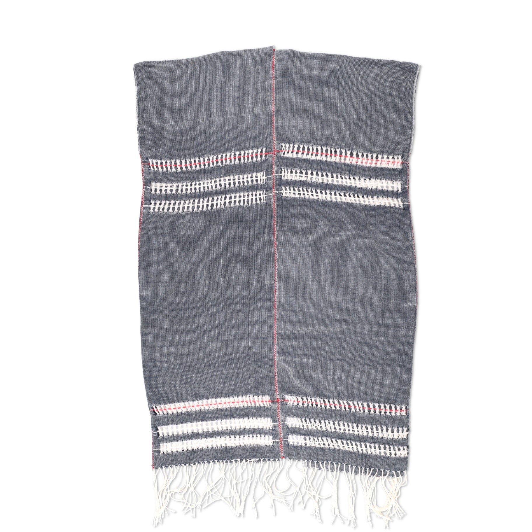 Escvdo GreyCotton Peruvian Poncho