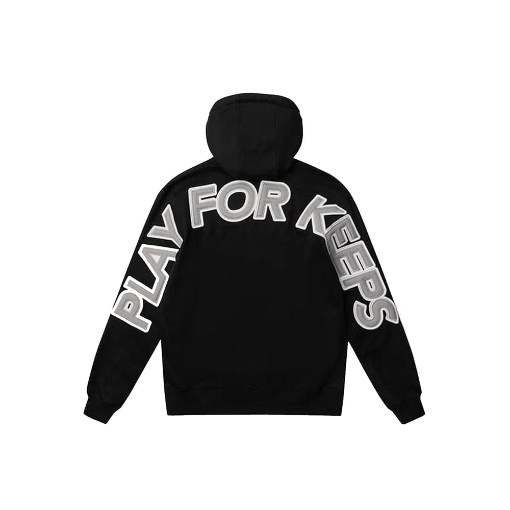 Geedup Play For Keeps O/S Hoodie Black Grey