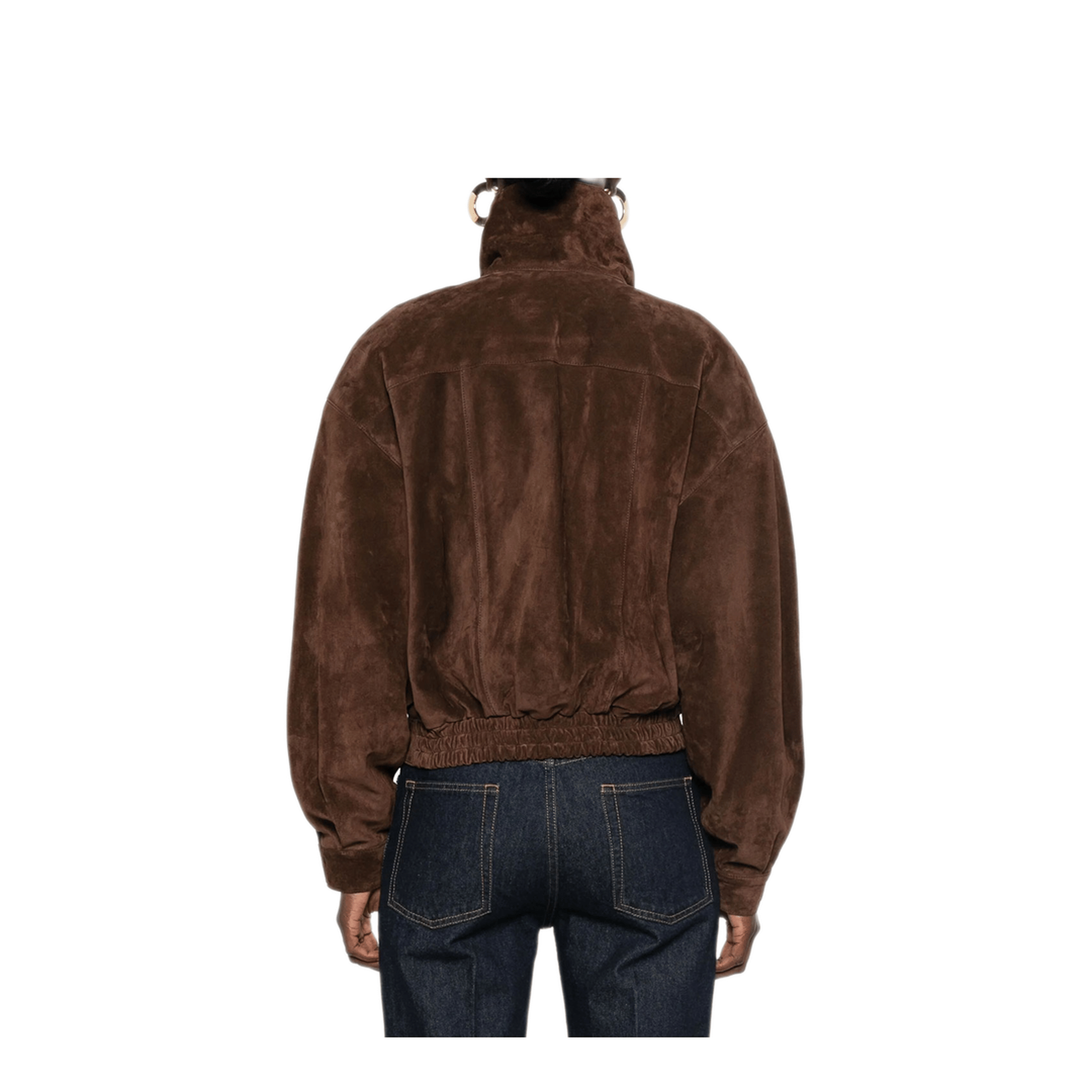 Saint Laurent Paris Jacket In Vintage Split Leather