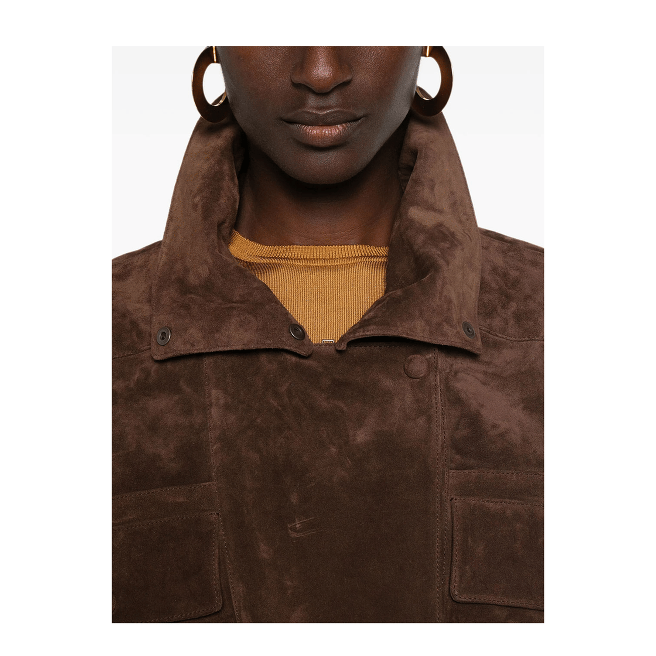 Saint Laurent Paris Jacket In Vintage Split Leather