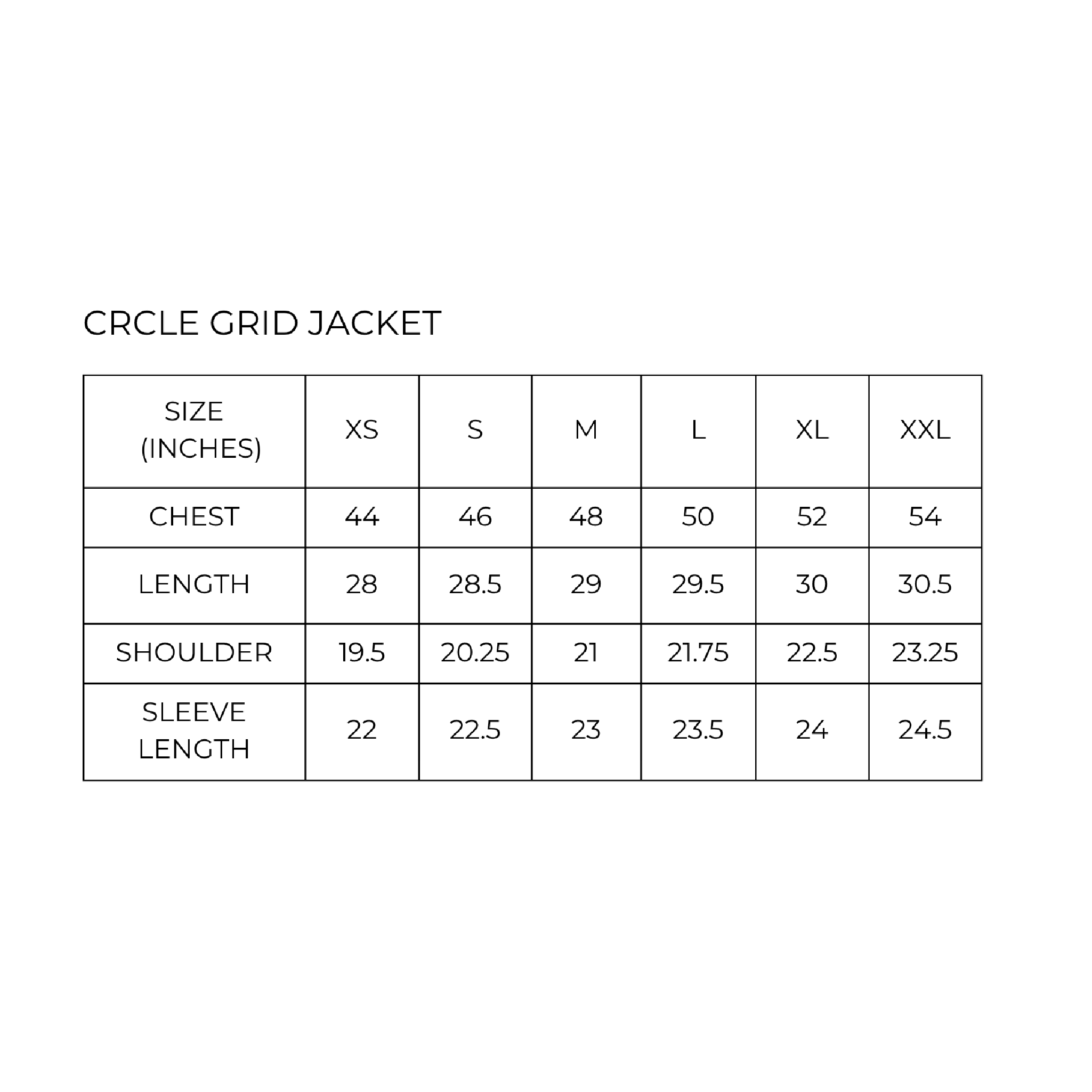 CRCLE GRID JACKET