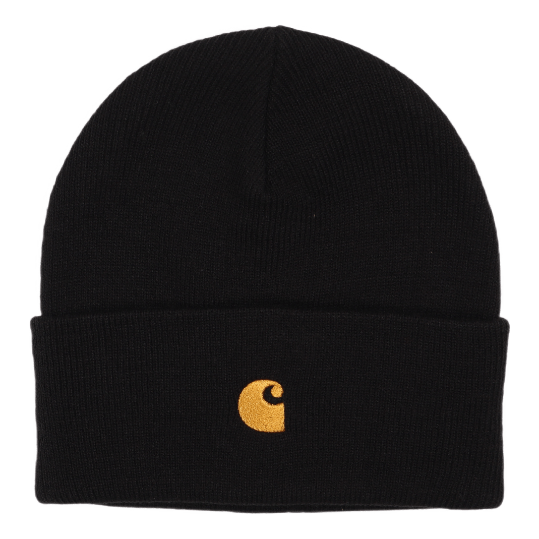 Carhartt WIP Chase Beanie Black / Gold