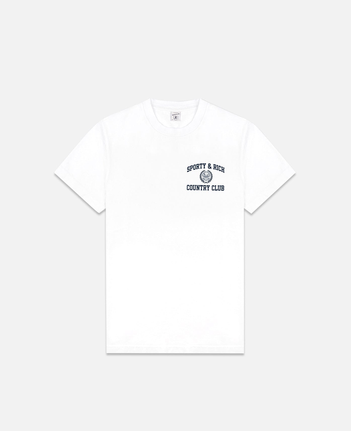 Sporty & Rich Varsity Crest T - Shirt (White)