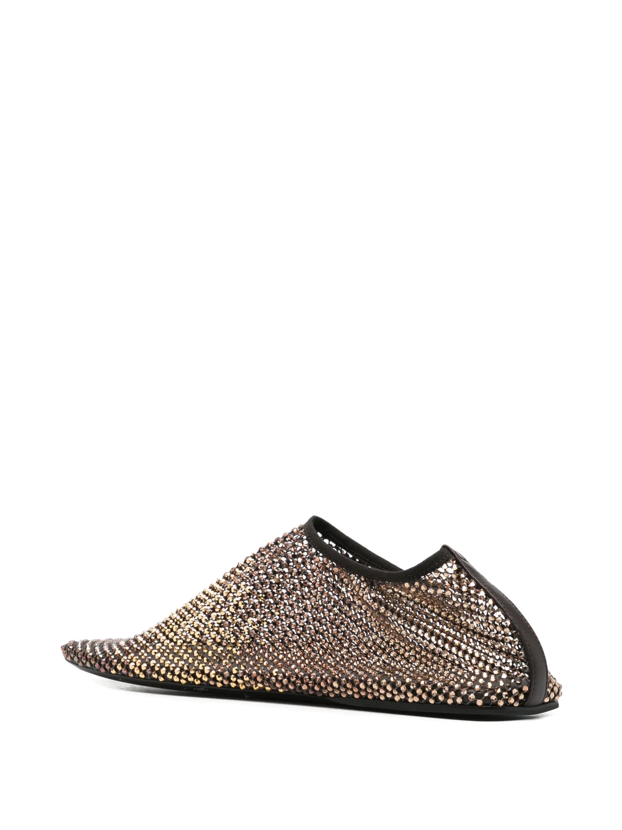Christopher Esber Minette ombré crystal ballet flats