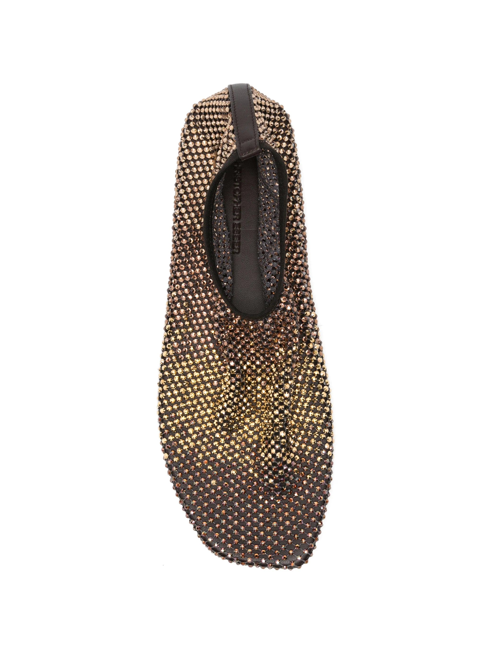 Christopher Esber Minette ombré crystal ballet flats