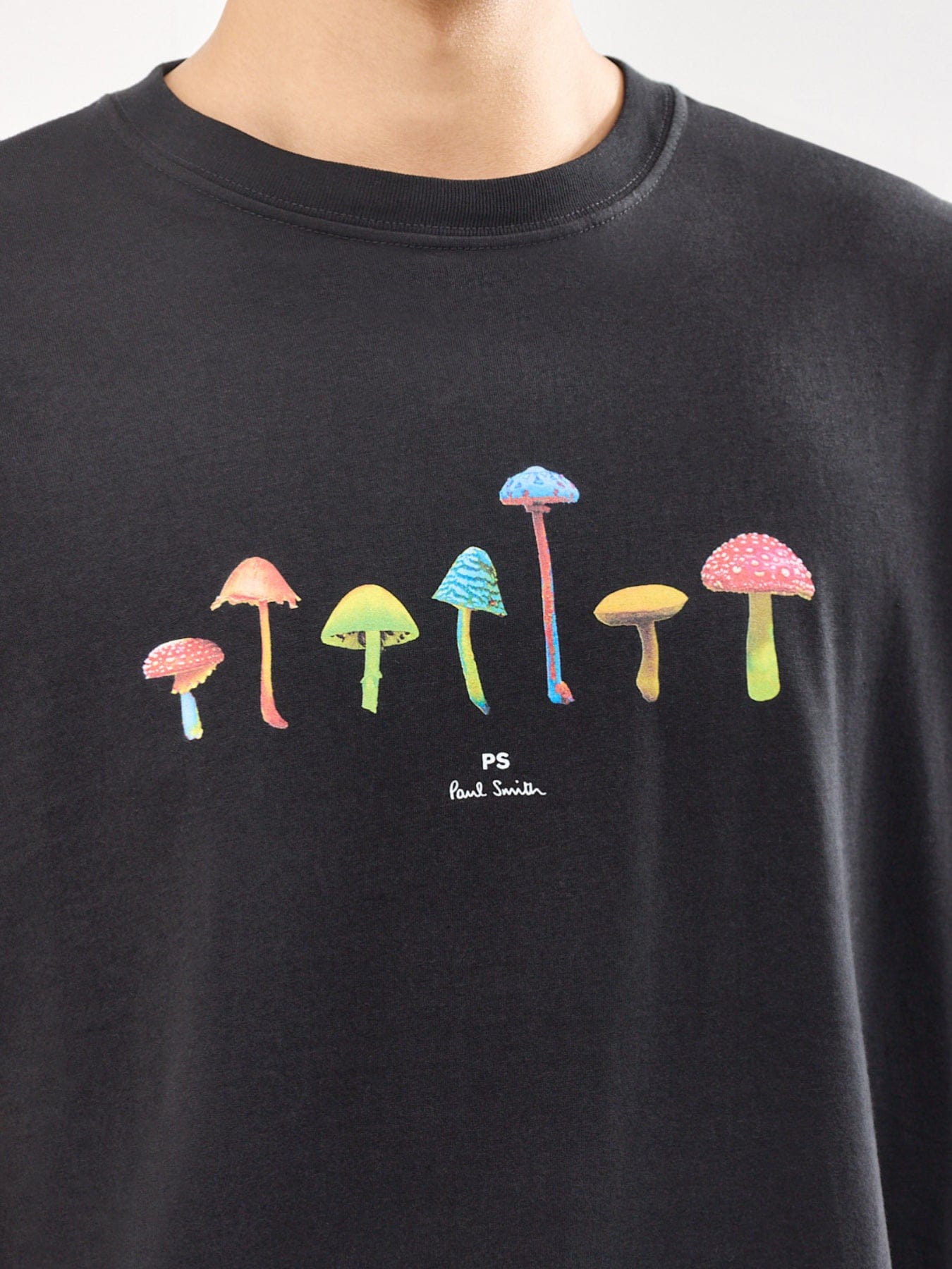 PS Paul Smith Mushrooms Graphic T - Shirt Black