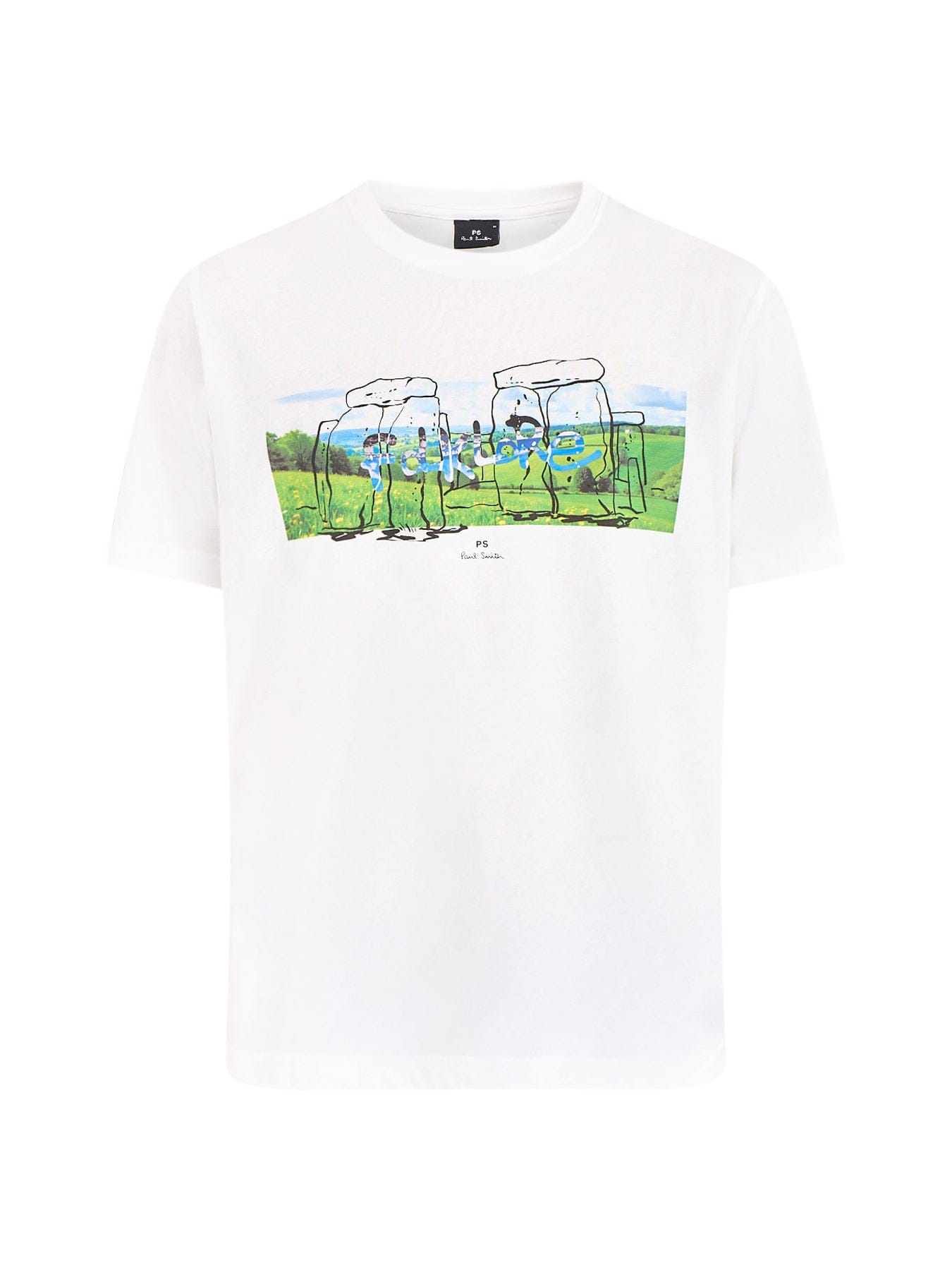 PS Paul Smith Folklore Graphic T - Shirt White