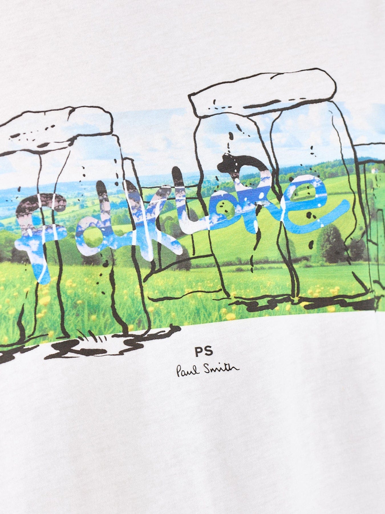 PS Paul Smith Folklore Graphic T - Shirt White