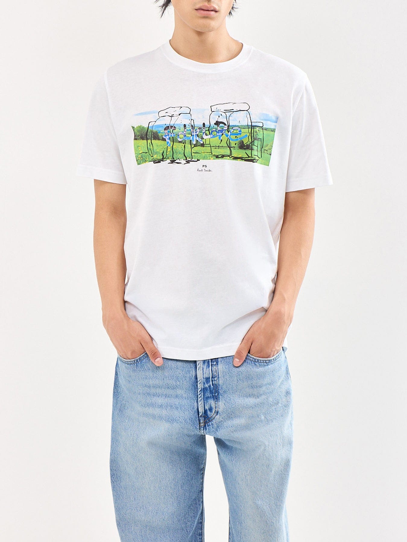 PS Paul Smith Folklore Graphic T - Shirt White