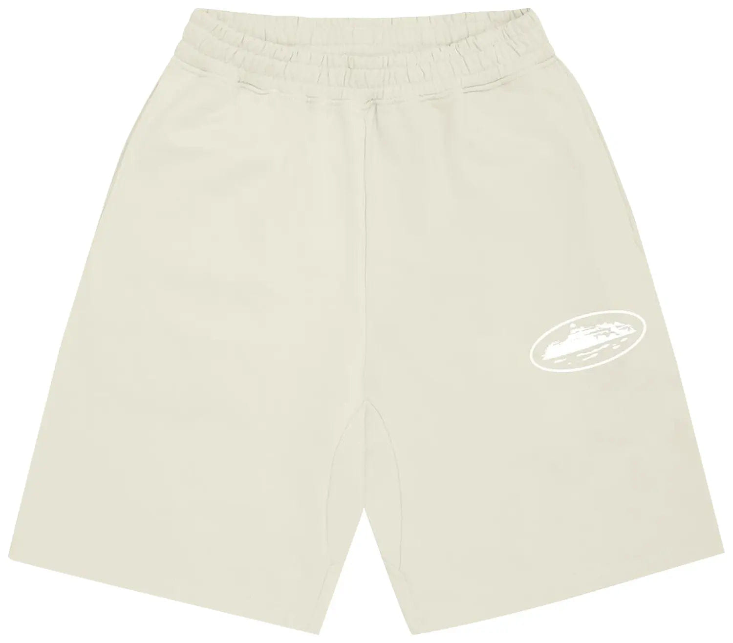 Corteiz Island Puff Print Sweatshorts Off White