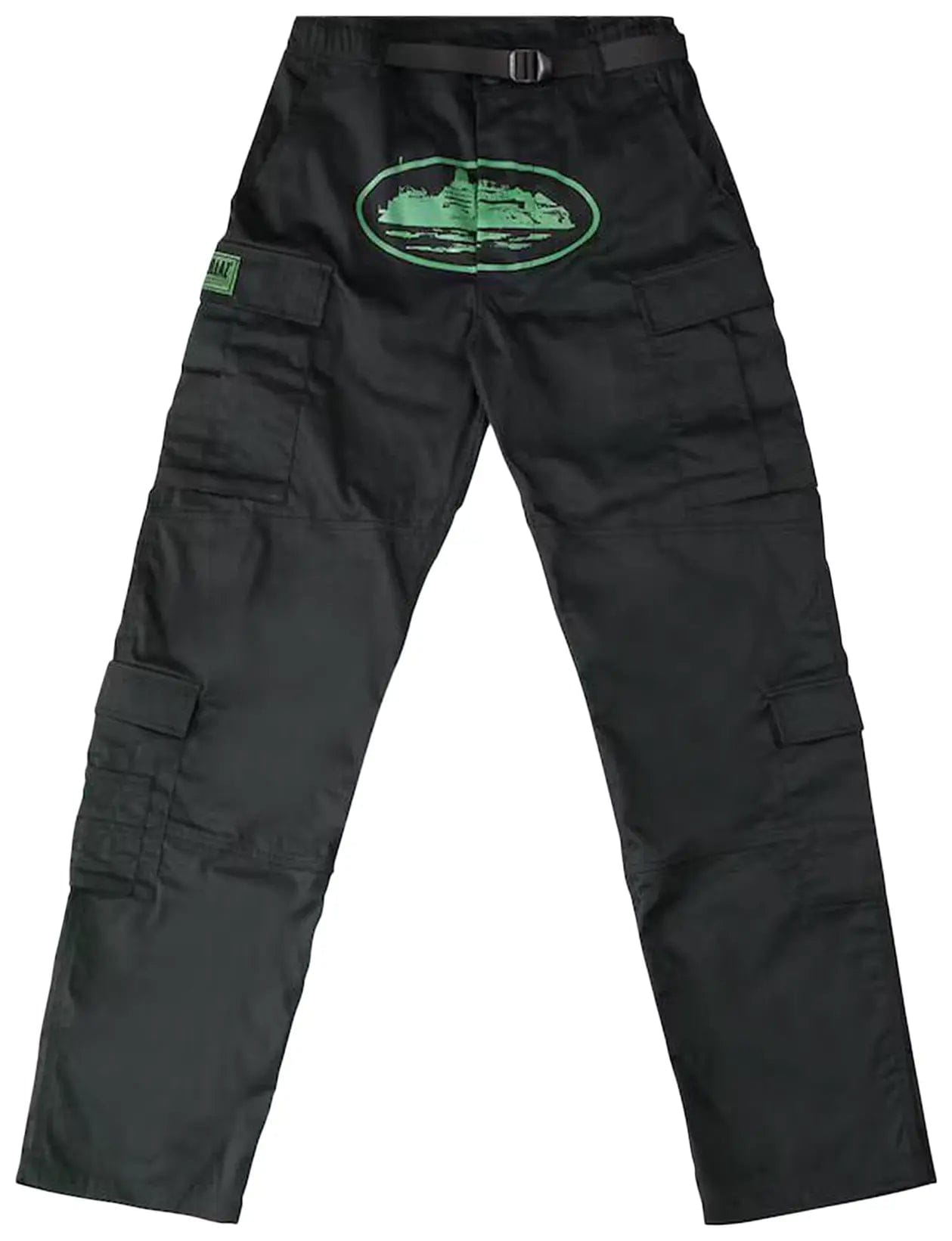 Corteiz Mula Guerillaz Cargos Black Green