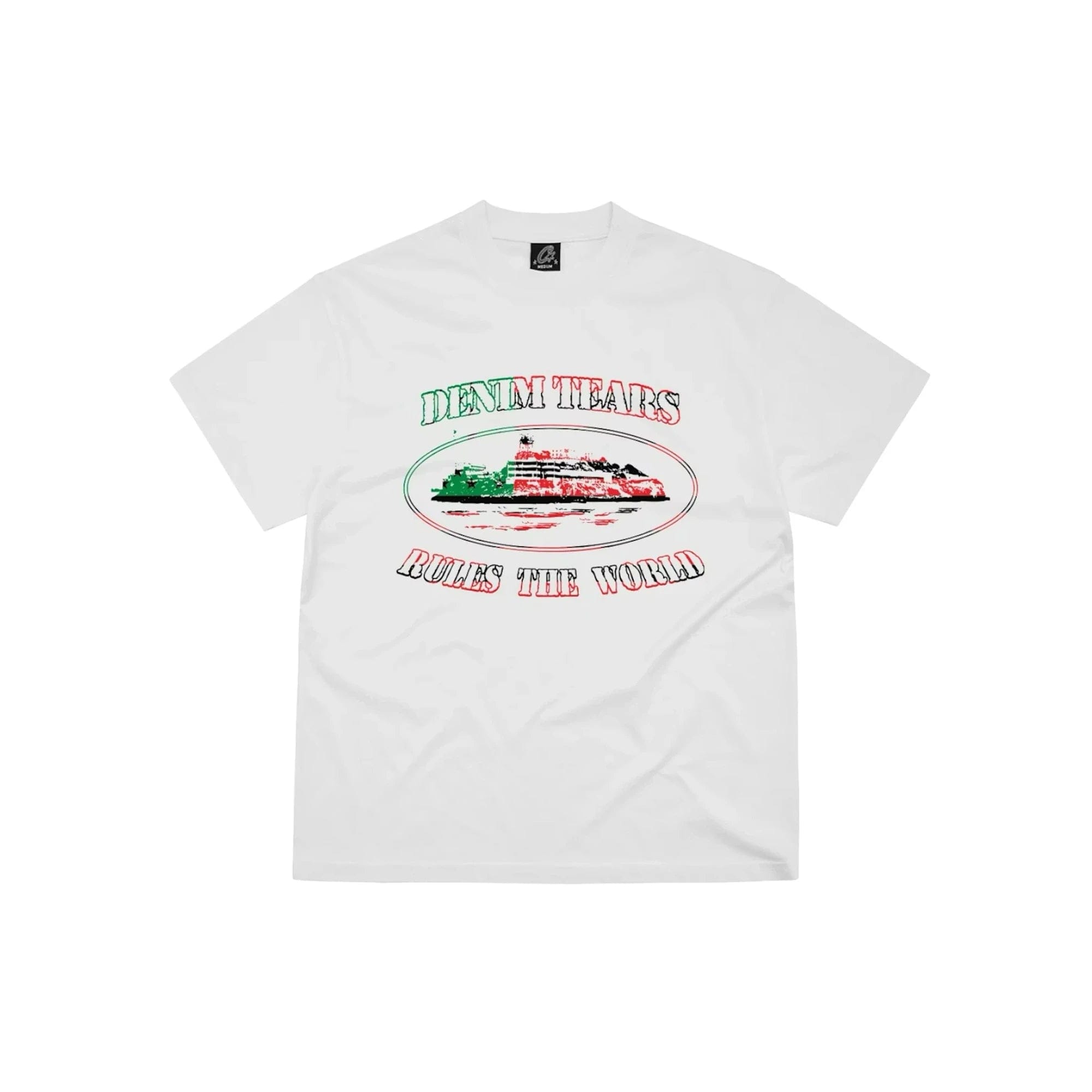 Corteiz x Denim Tears Cortears OG Alcatraz T-Shirt White (2025)