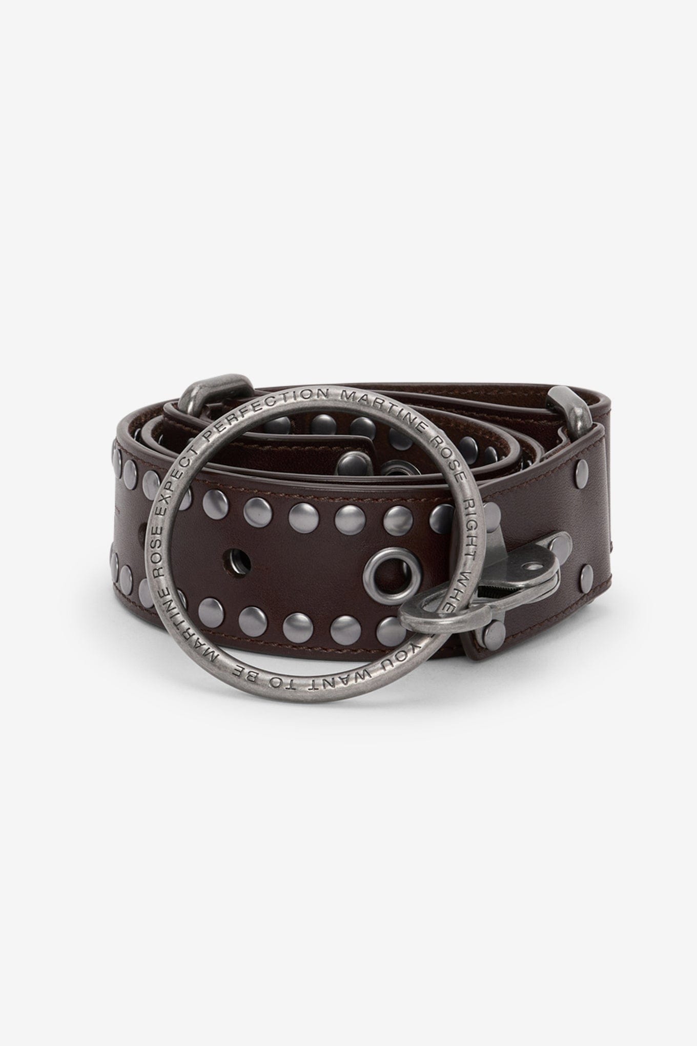 Martine ROSE STUDDED O RING BELT - WIDE