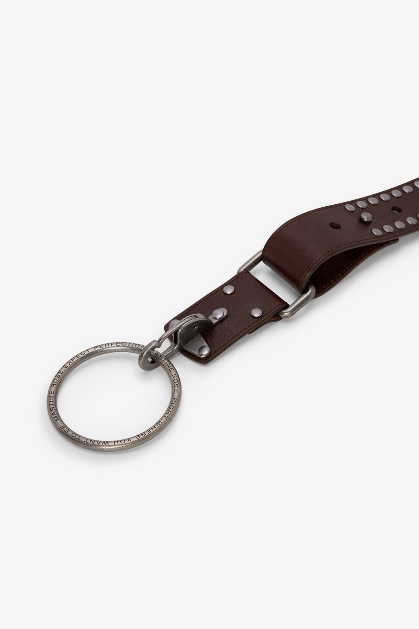 Martine ROSE STUDDED O RING BELT - WIDE