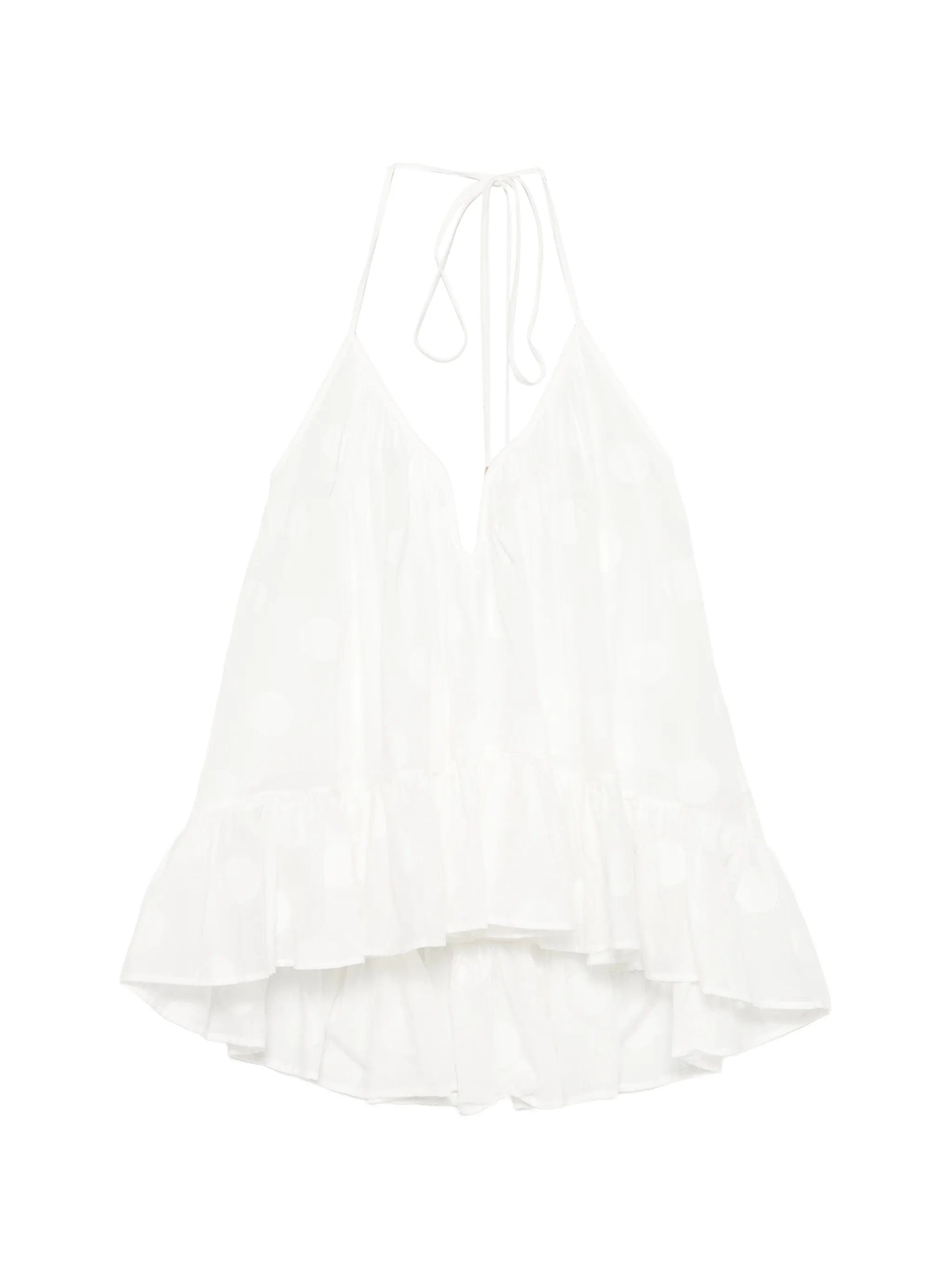 Zimmermann Solstice polka - dot ruffled blouse