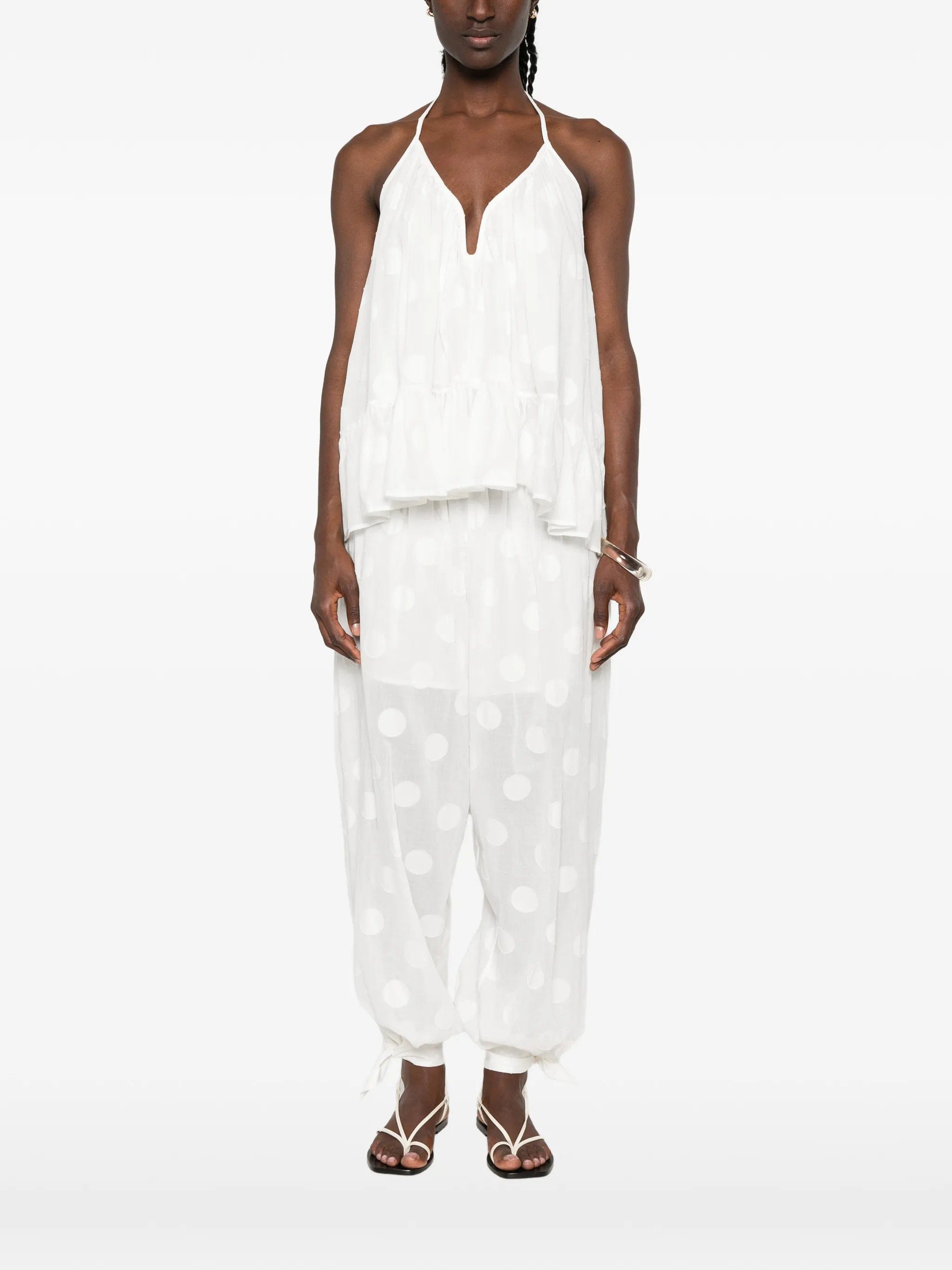 Zimmermann Solstice polka - dot ruffled blouse