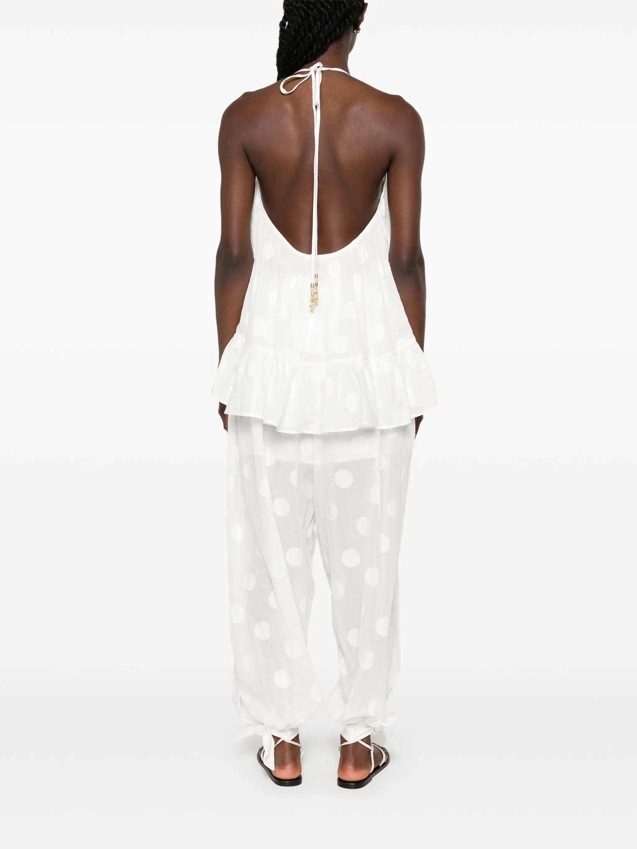 Zimmermann Solstice polka - dot ruffled blouse