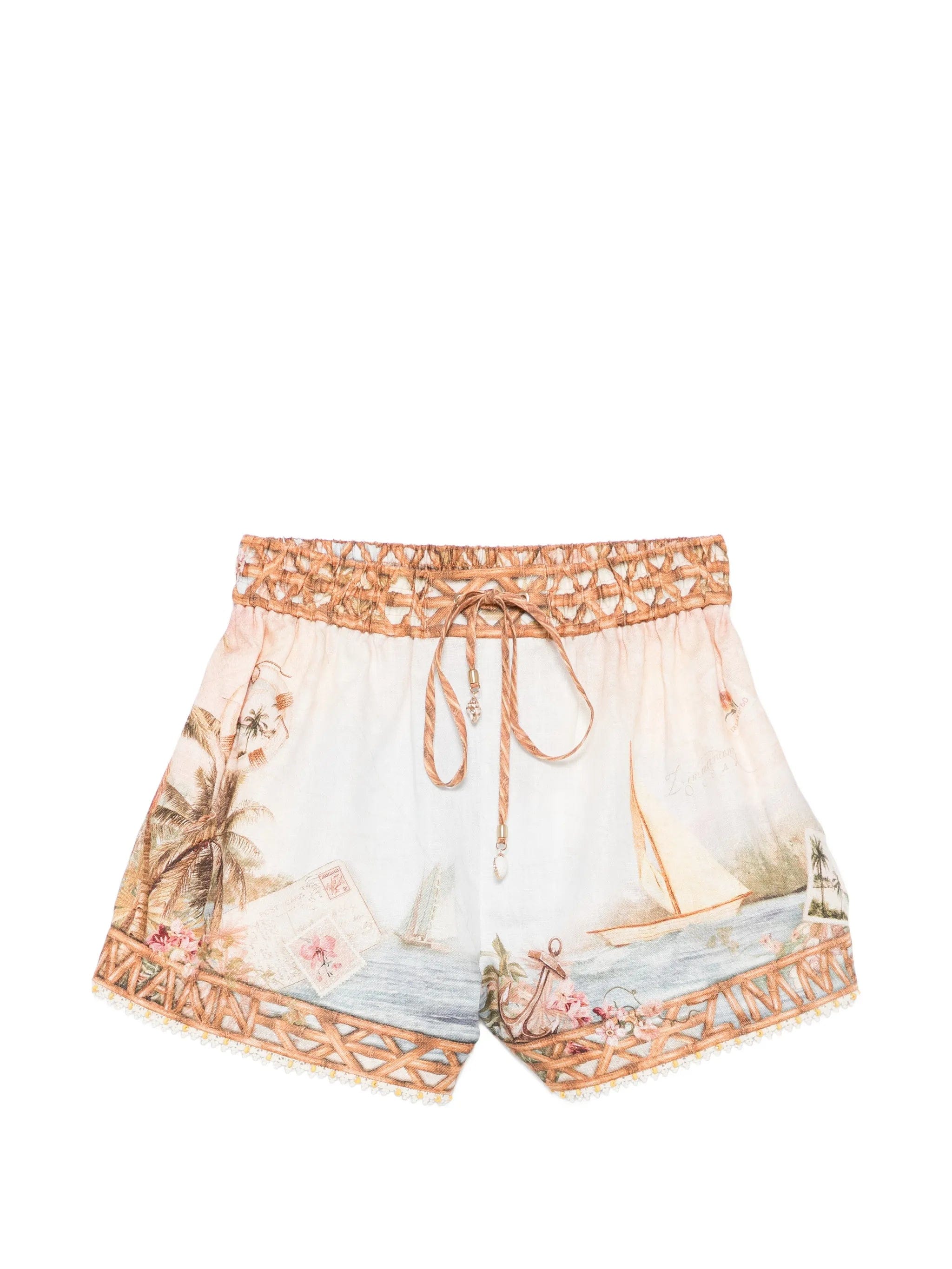 Zimmermann Mahon print shorts