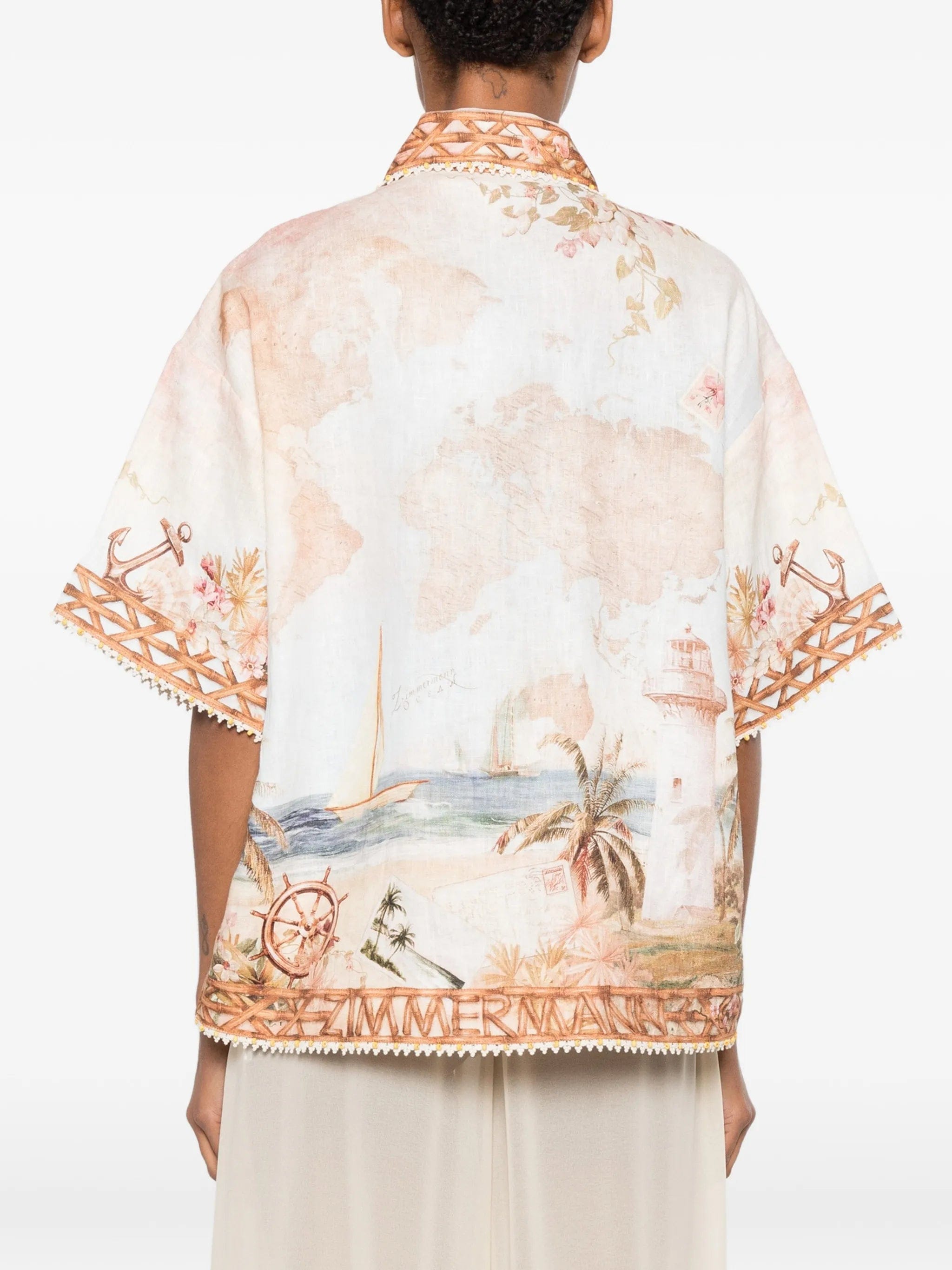 Zimmermann Mahon print shirt