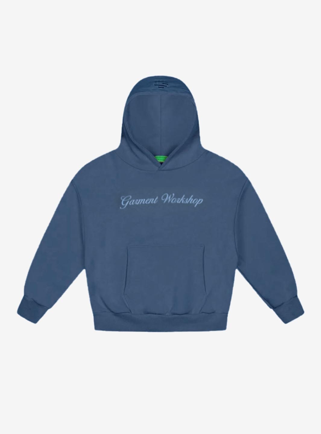 Garment Workshop Single Layer Lettering Hoodie Navy