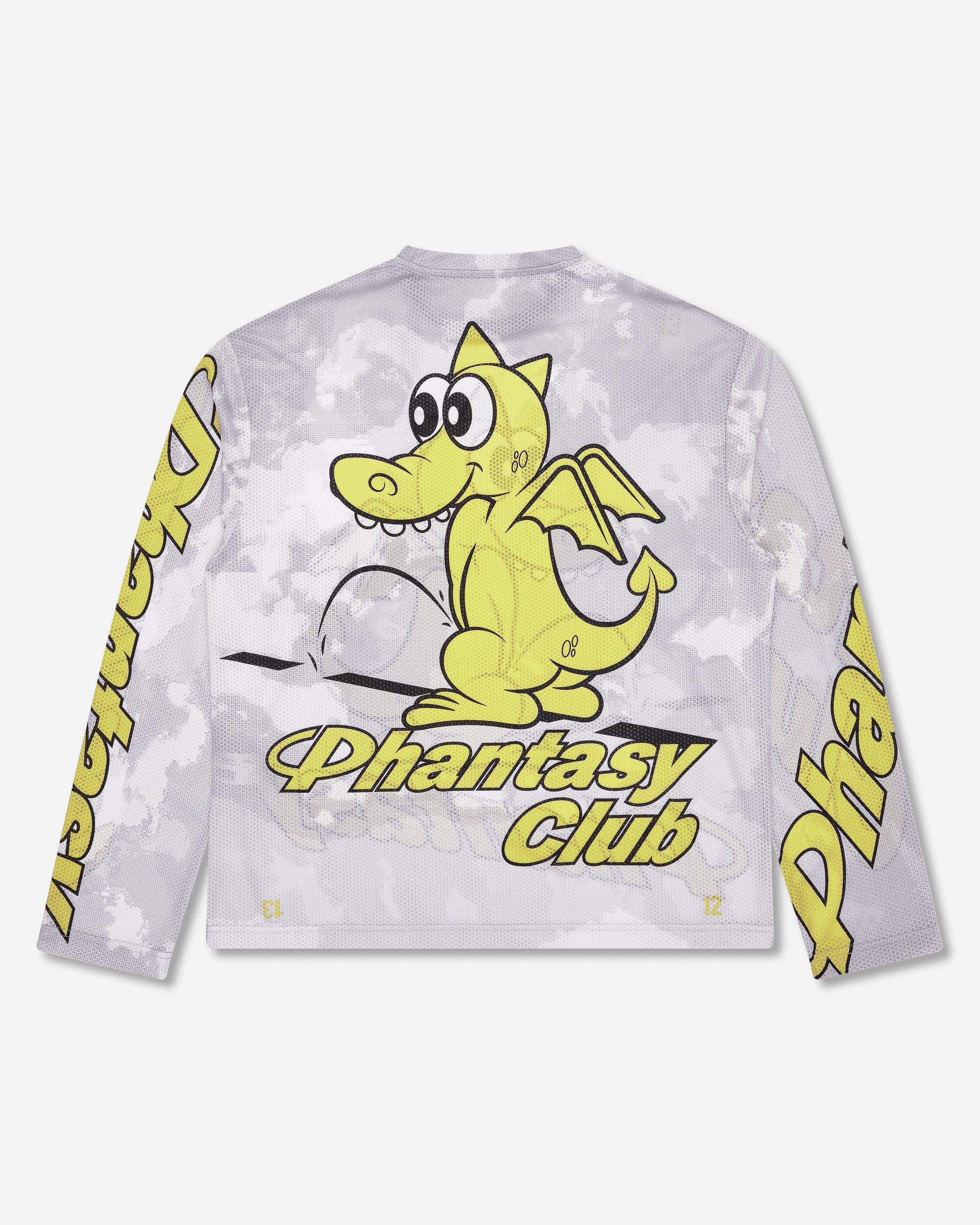 Phantasy Club Halcyon Longsleeve Mesh Top Dragon White