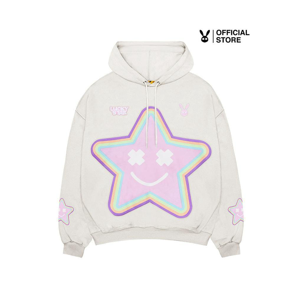 BAD RABBIT BEIGE STAR HOODIE