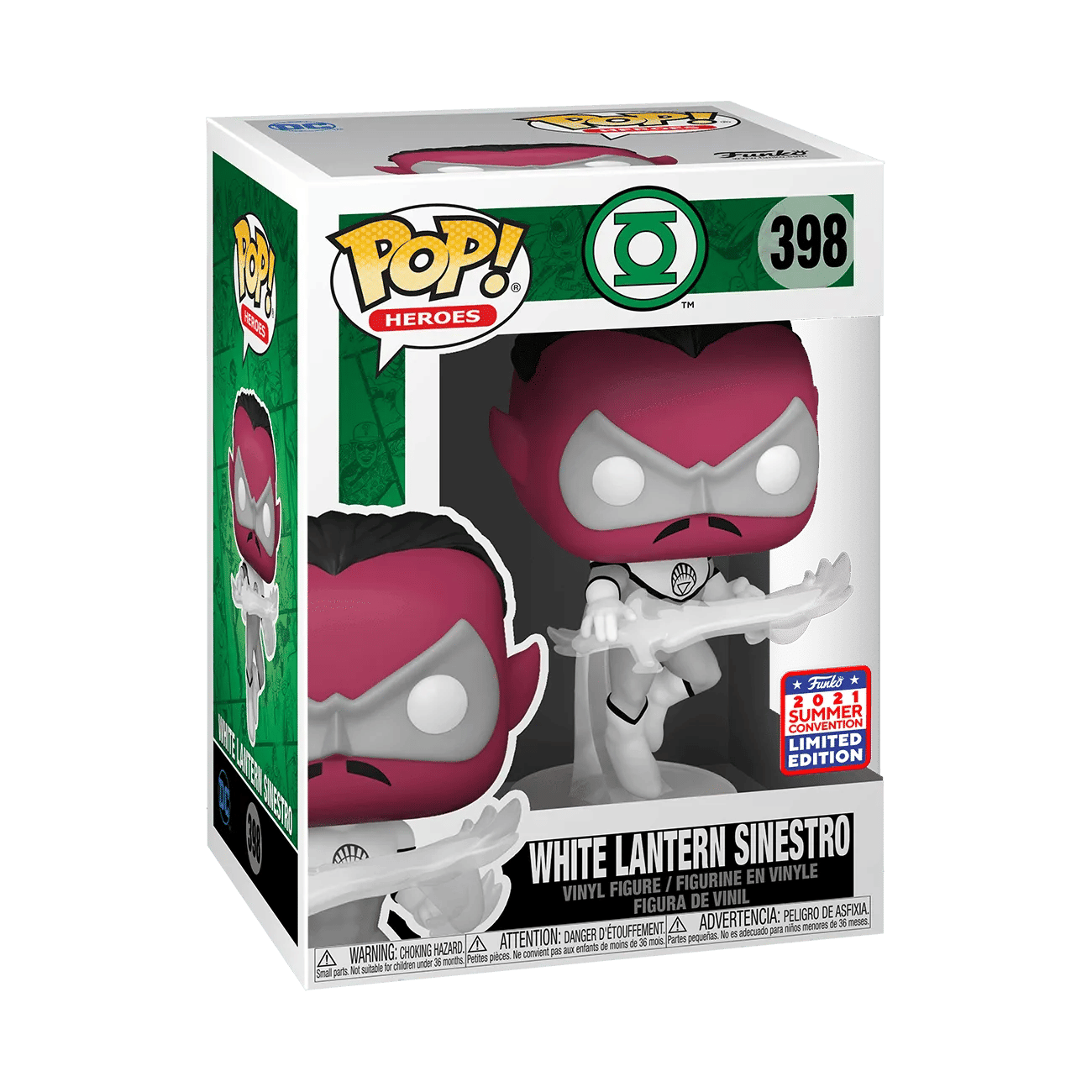 Funko TBA Green Lantern (comics) - White Lantern Sinestro SDCC 2021 US Exclusive Pop! Vinyl [RS]