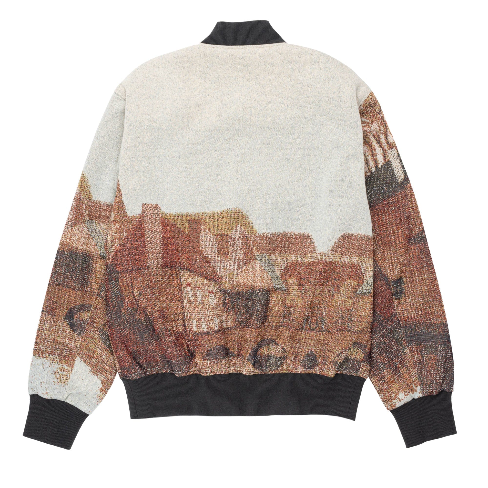 Wind and Sea Landscape Jacquard Blouson Beige WDS - O - FAL - 24 - Q1 - JK - 10