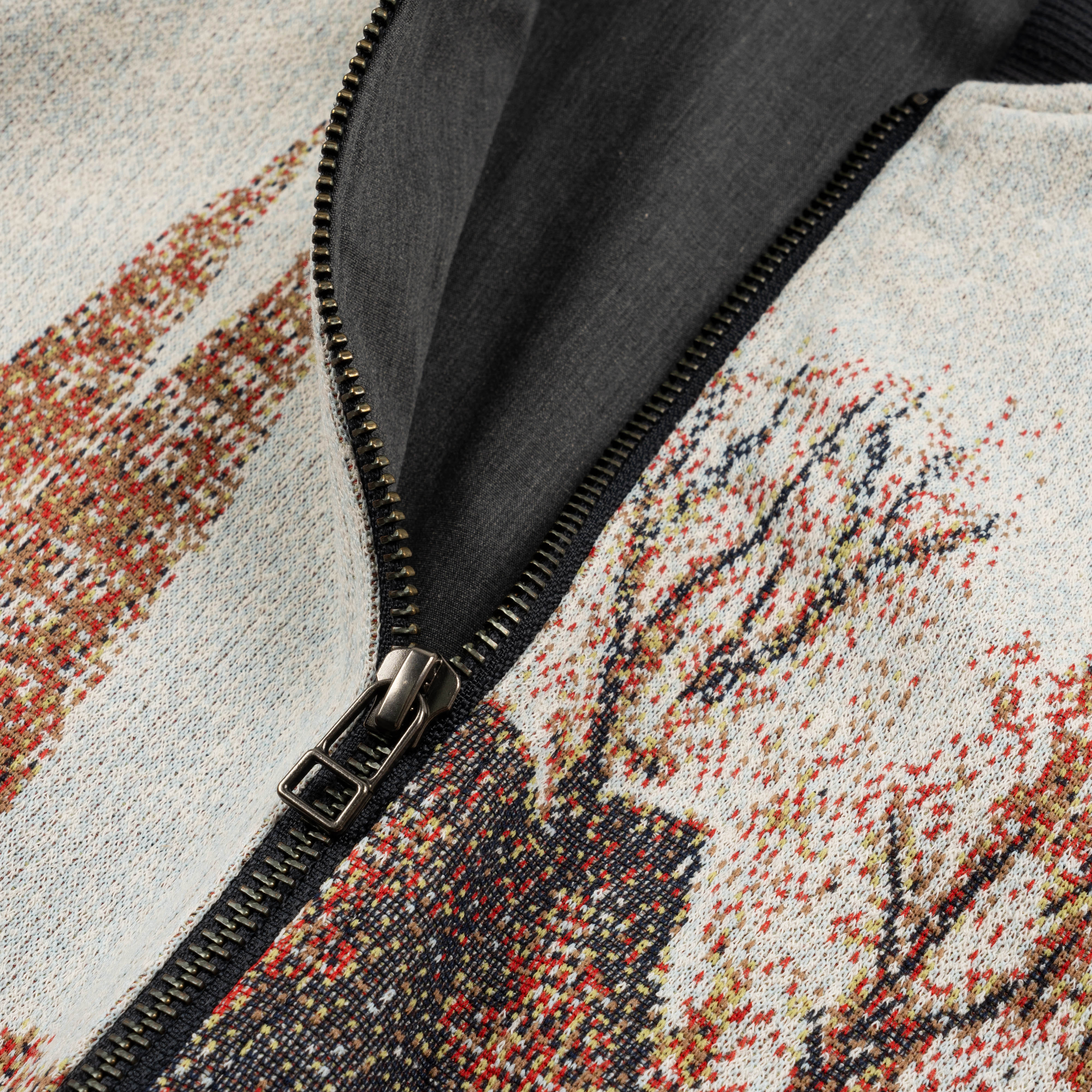 Wind and Sea Landscape Jacquard Blouson Beige WDS - O - FAL - 24 - Q1 - JK - 10