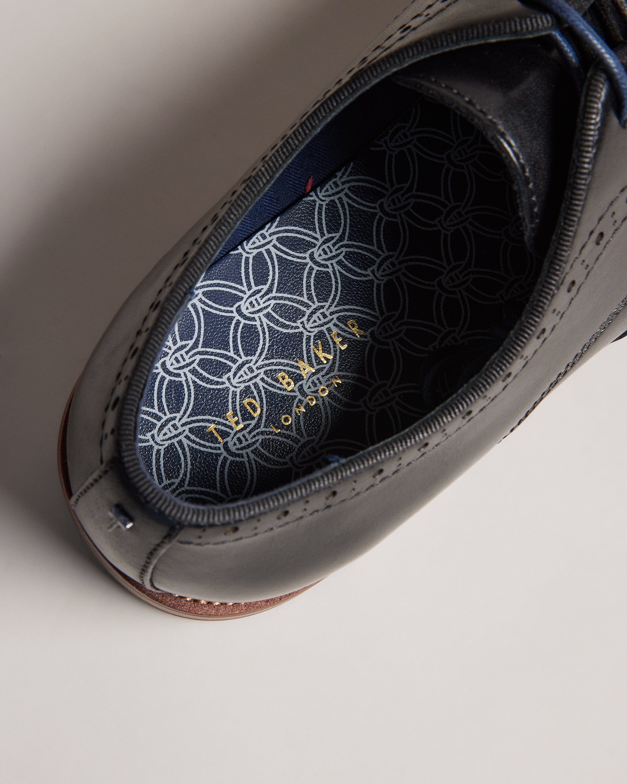 SHOE Markuse Brogue Derby Formal Shoe Black
