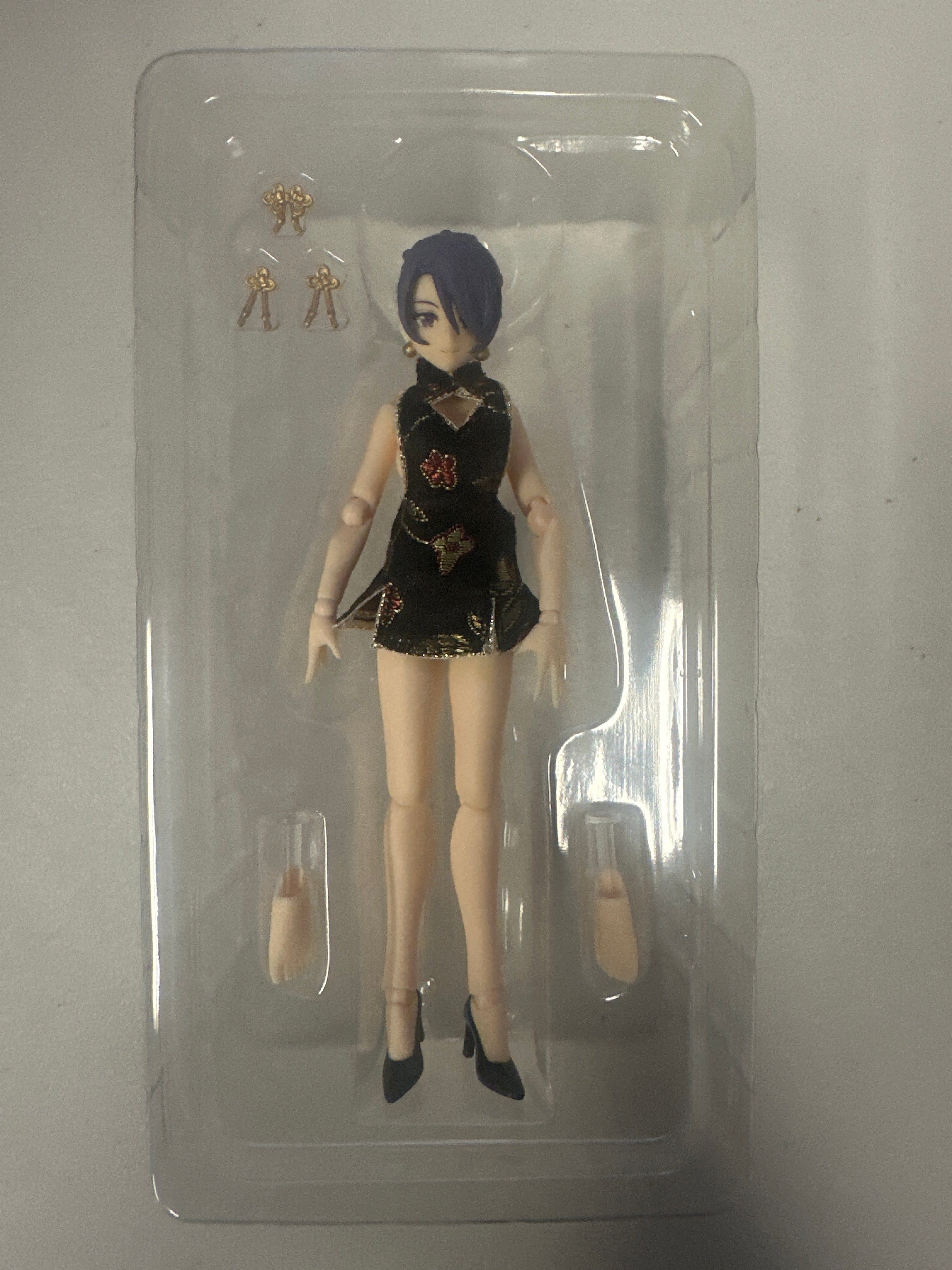 Max Factory **Open Box**figma Female Body (Mika) with Mini Skirt Chinese Black 569c Action Figure