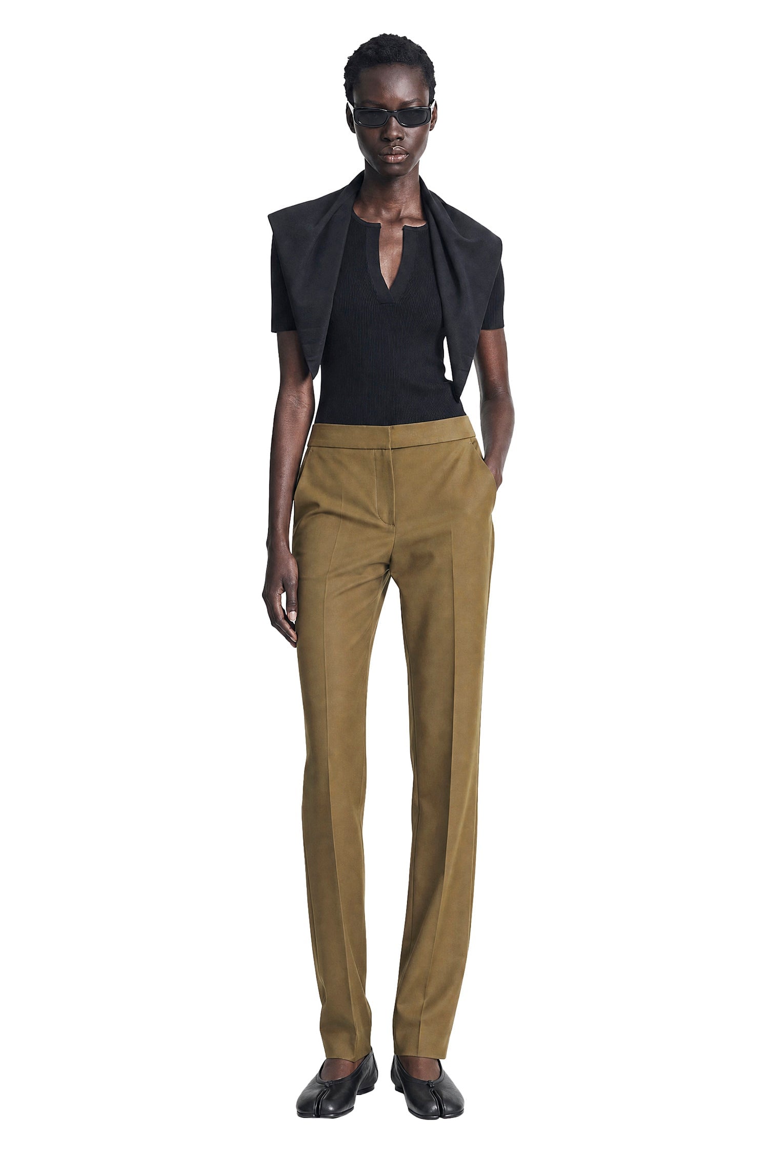 MAX MARA Stretch Cotton Trousers