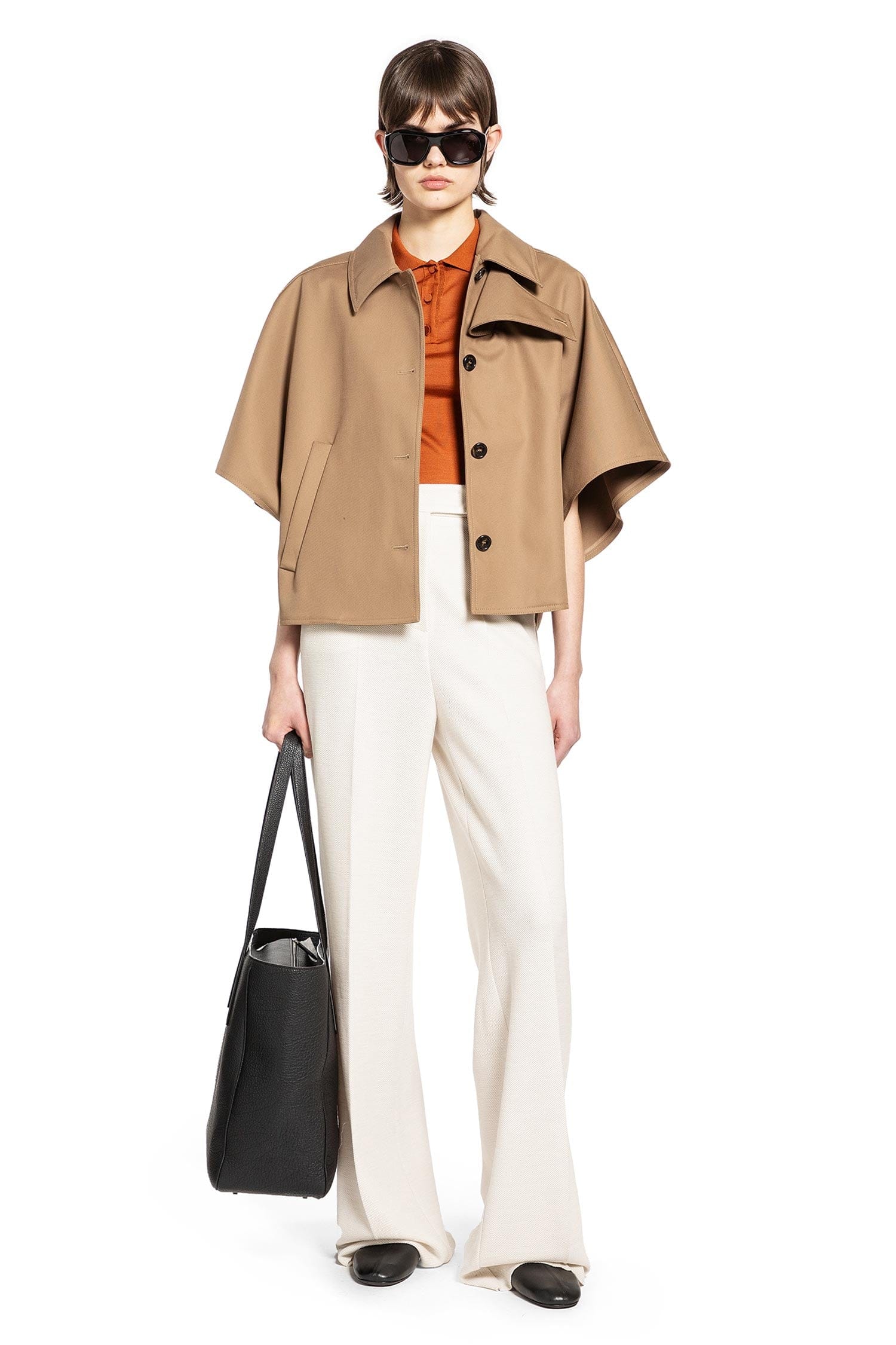 MAX MARA Silk Jersey Short - Sleeve Polo