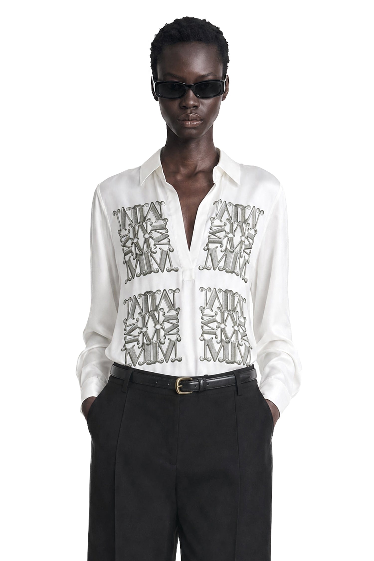 MAX MARA Marabesque Print Silk Shirt