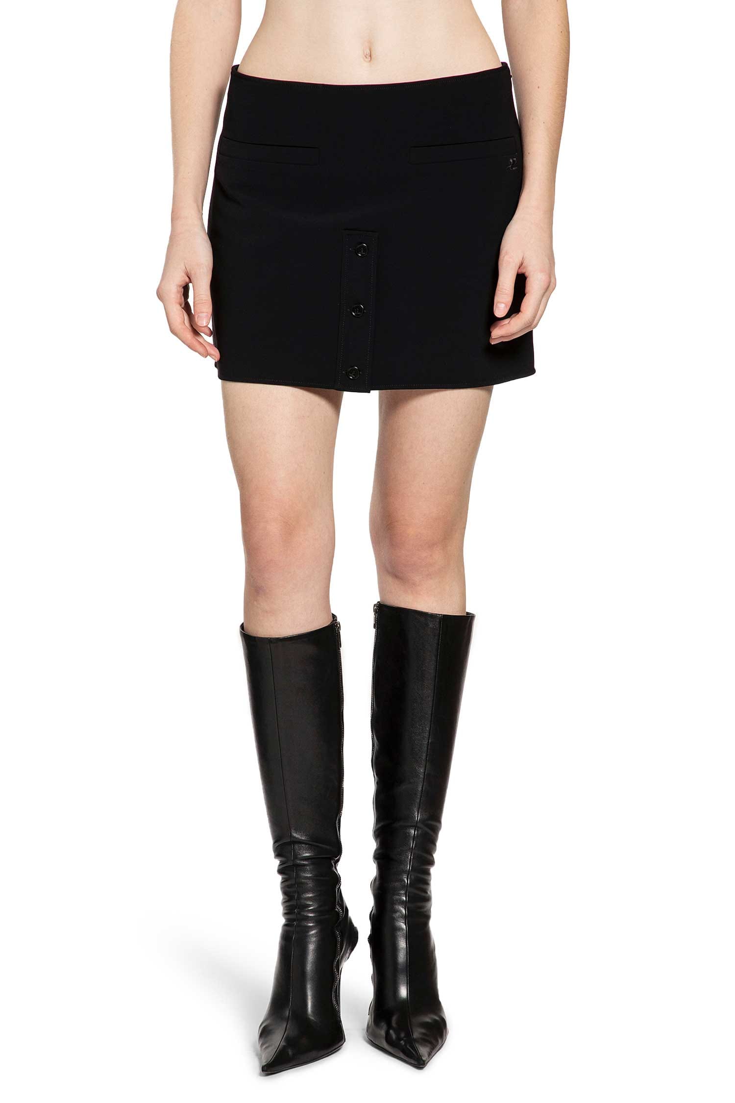 Courrèges Buttoned Mini Skirt
