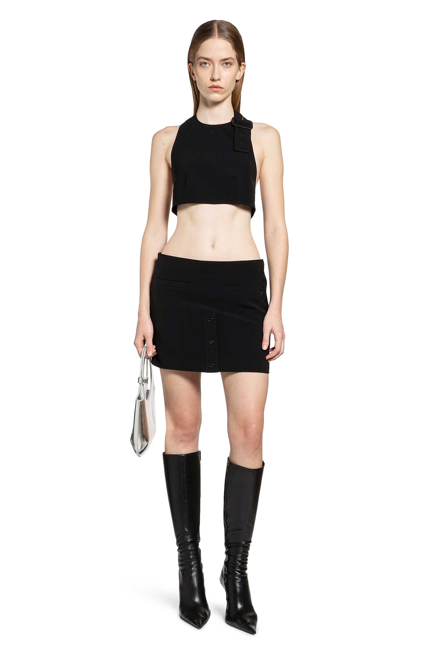 Courrèges Buttoned Mini Skirt