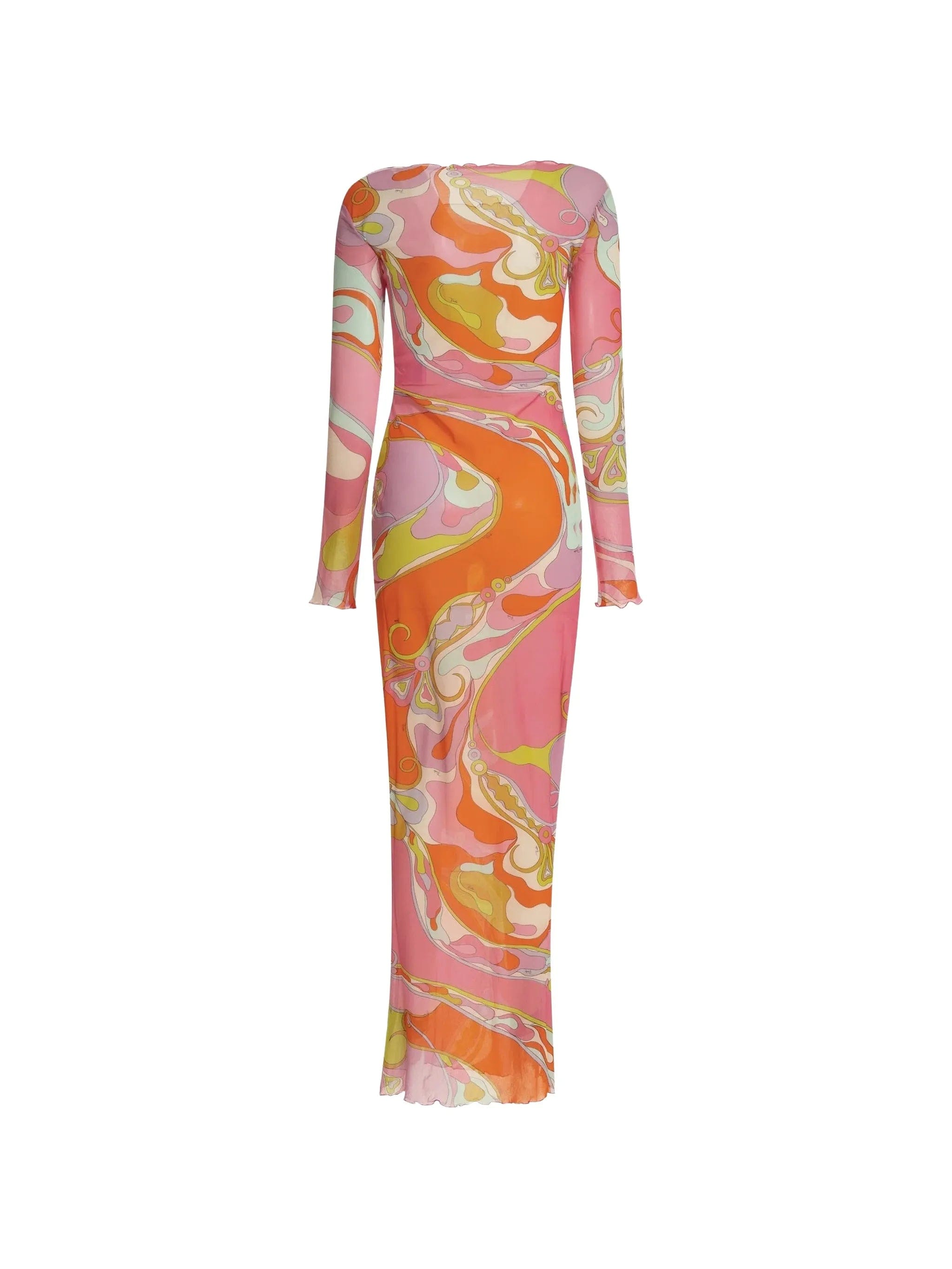 PUCCI Iride - print boat - neck dress