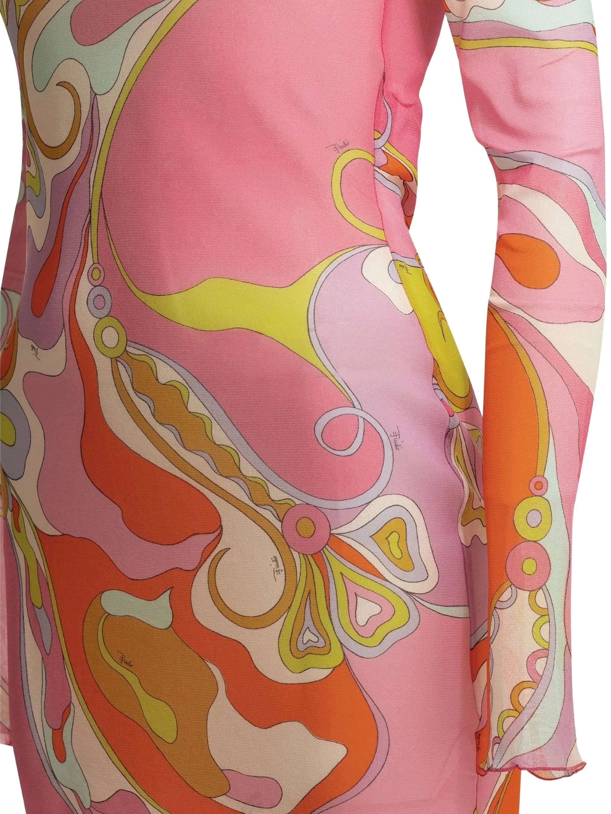 PUCCI Iride - print boat - neck dress