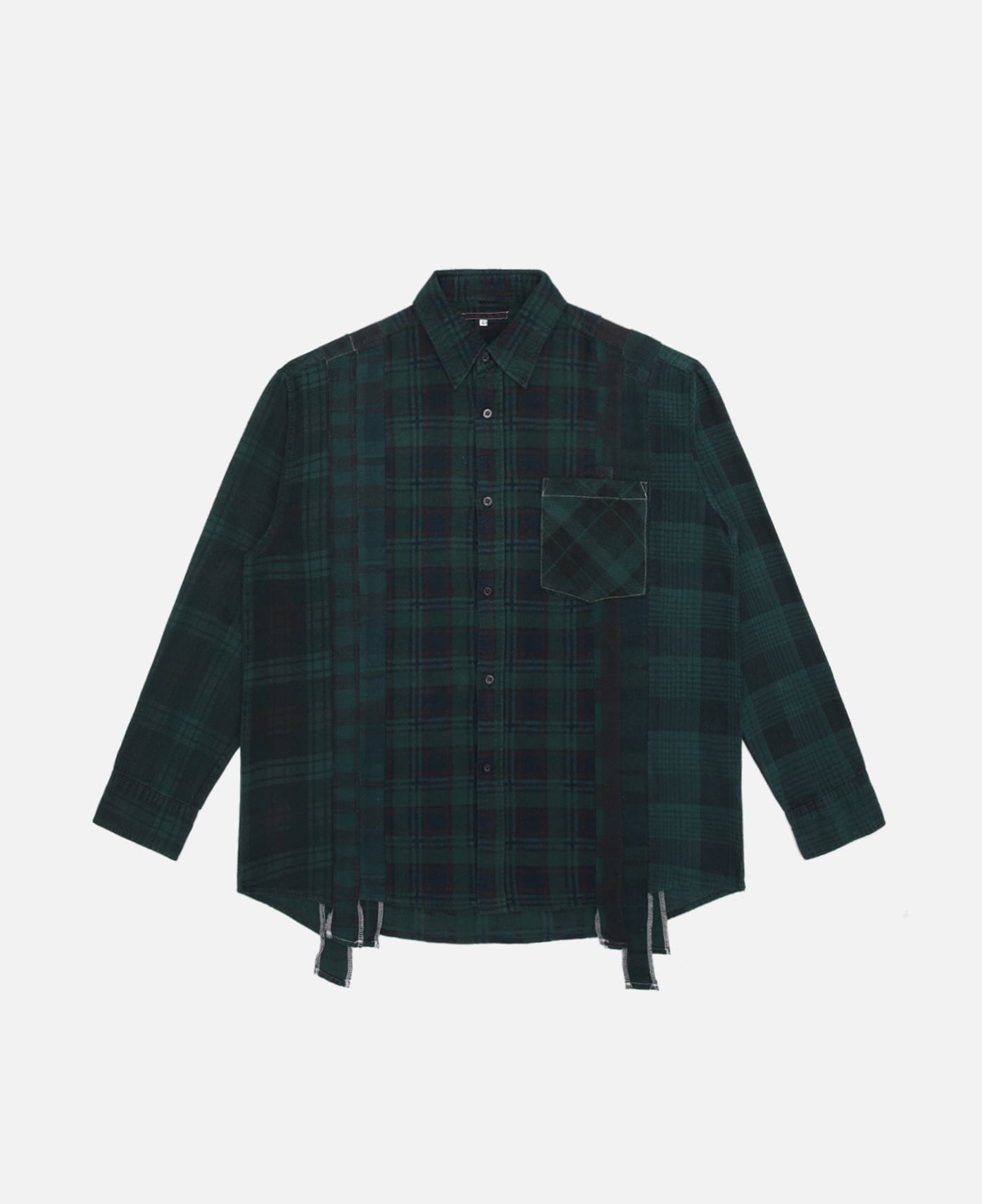 Needles Rebuild By Needles 7 Cuts Flannel Shirt (Green)