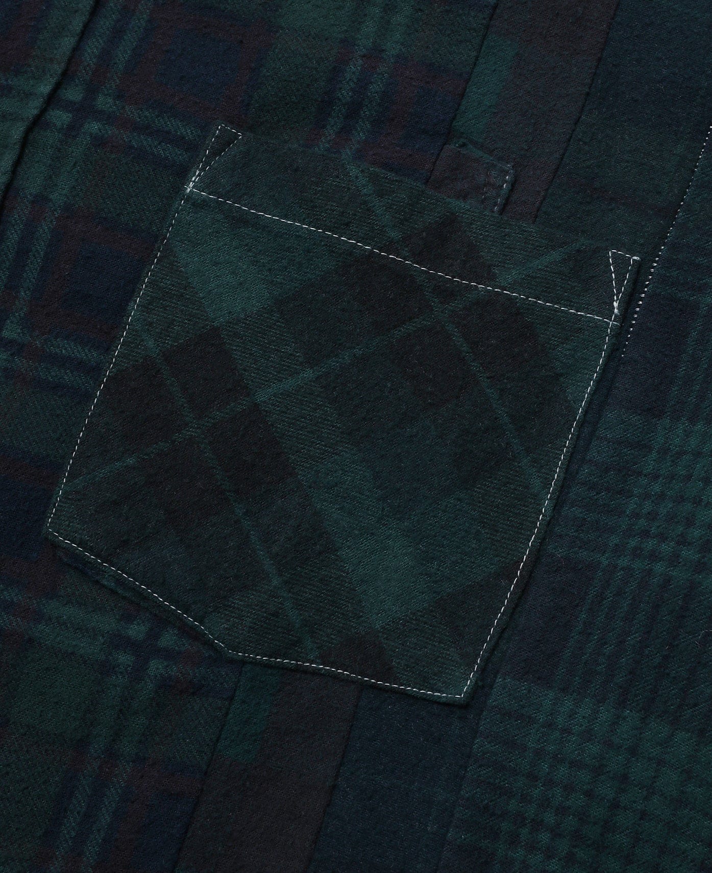 Needles Rebuild By Needles 7 Cuts Flannel Shirt (Green)