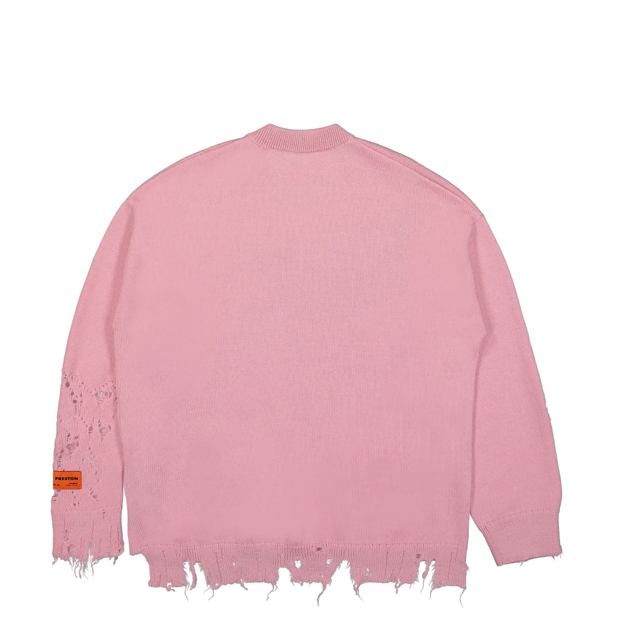 Heron Preston Shredded Knit Crewneck