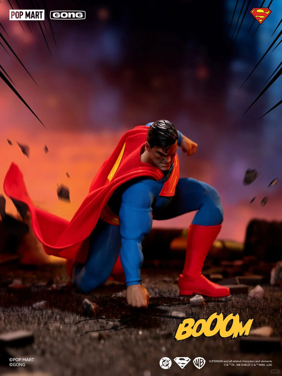 Popmart Gong Studio 1/12 DC Hush Superman Action Figure