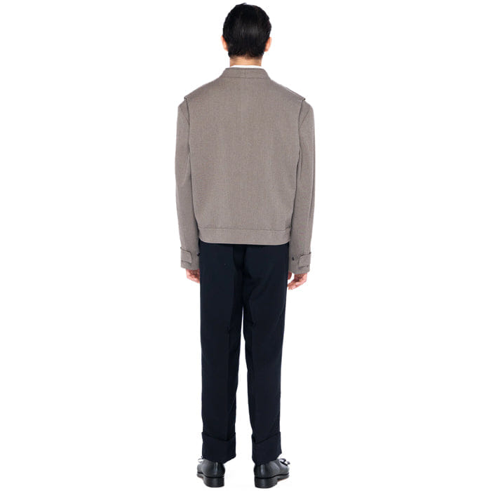 JAN SOBER DARK ETOUPE PART 1 JACKET WITH LAYER