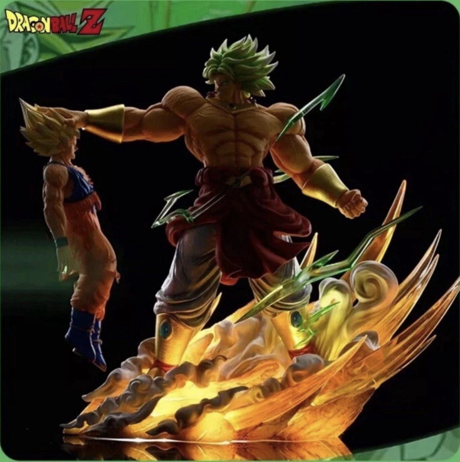 My Store Dragon Ball Z Broly vs Goku Figure – 8" Collectible Anime Battle Statue with Box